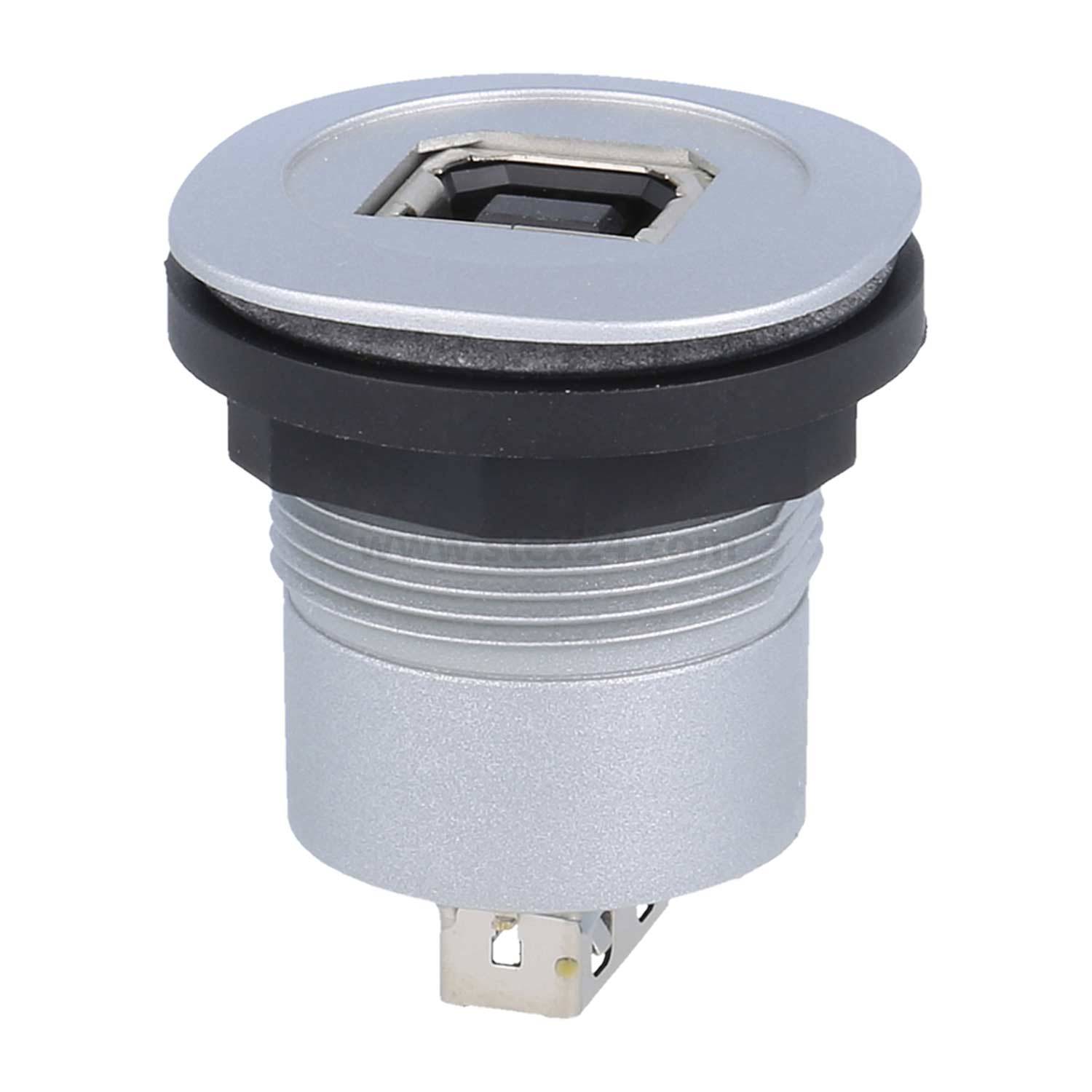 RQJ_USB_BA Georg Schlegel USB-Buchse B/A, twin abgerundetes Quadrat, RONTRON-Q-JUWEL Koppler Buchse / BuchseBauform