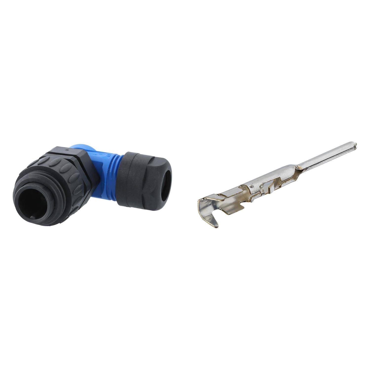 C01610K10632210K Amphenol SET-RD24-KSW Kabelsteckverbinder, inkl. Kontakte gewinkelt Stift Crimpanschluss, Polzahl 6+PE