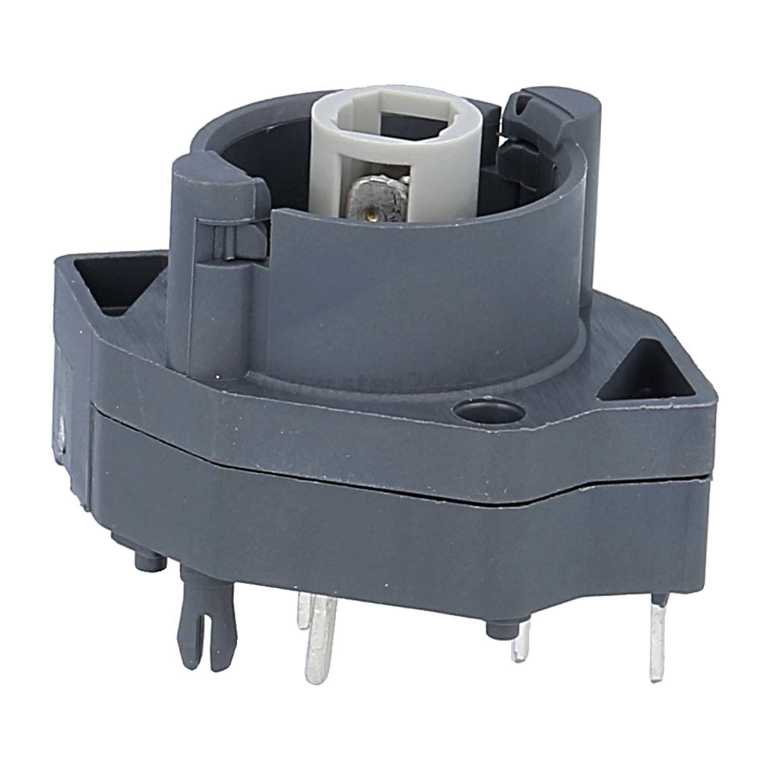 Grauer Drehgeber mit mehreren Metallzacken für elektronische Geräte, der präzise Steuerung von rotationsbasierten Eingaben ermöglicht.