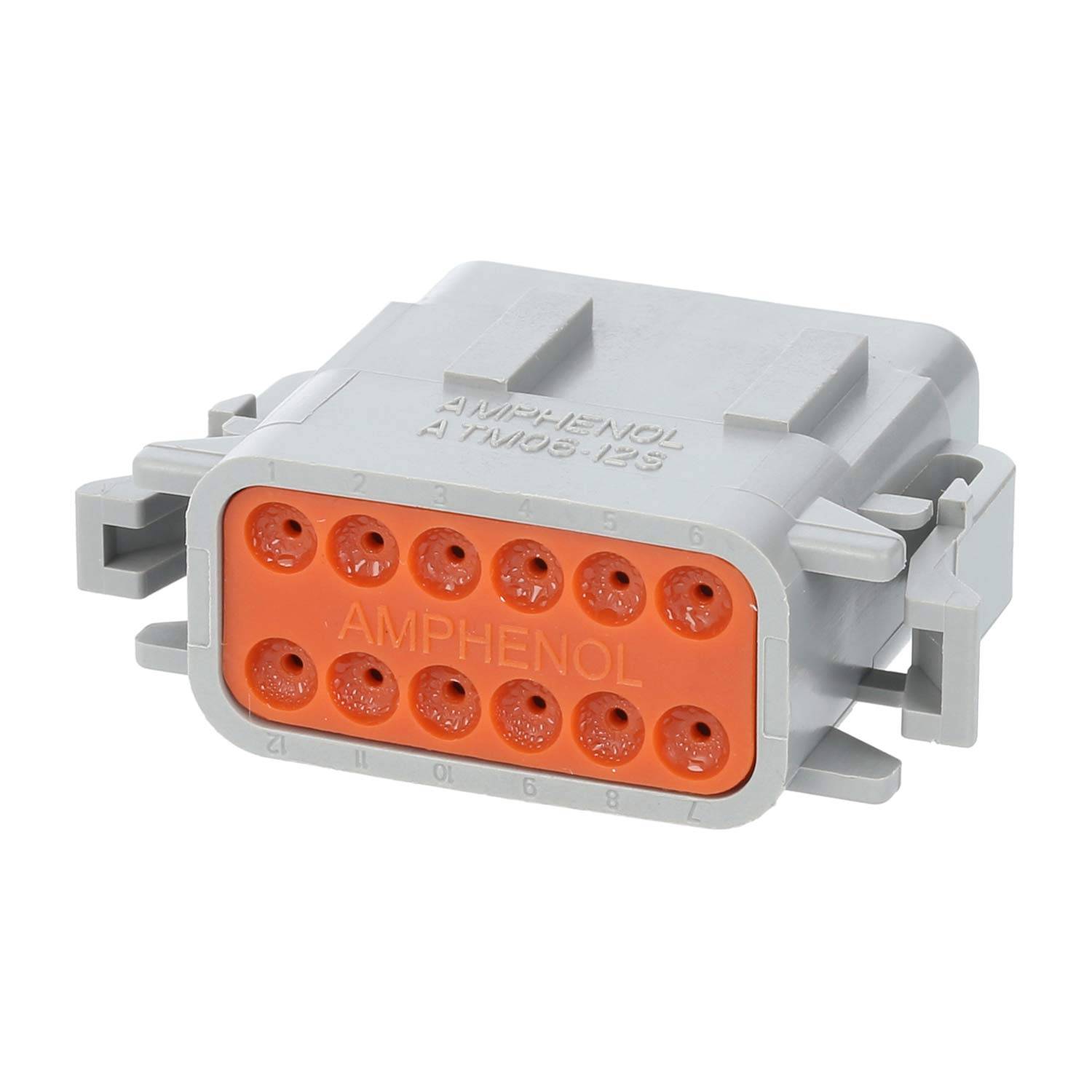 ATM06-12SA Amphenol AS-12SF 114 Kabeldose ATM-Serie Buchse, Kodierung A, 12-polig, Crimpanschluss Isolationsdurchmesser
