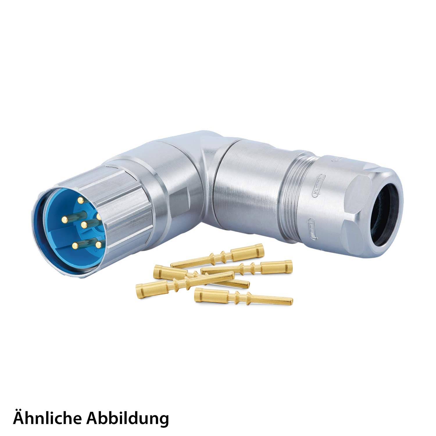 799918438K HUMMEL SET inkl. Kontakte M23 Leistung Kabelsteckverbinder, Crimpeinsatz gewinkelt Polzahl 5+PE, Stift