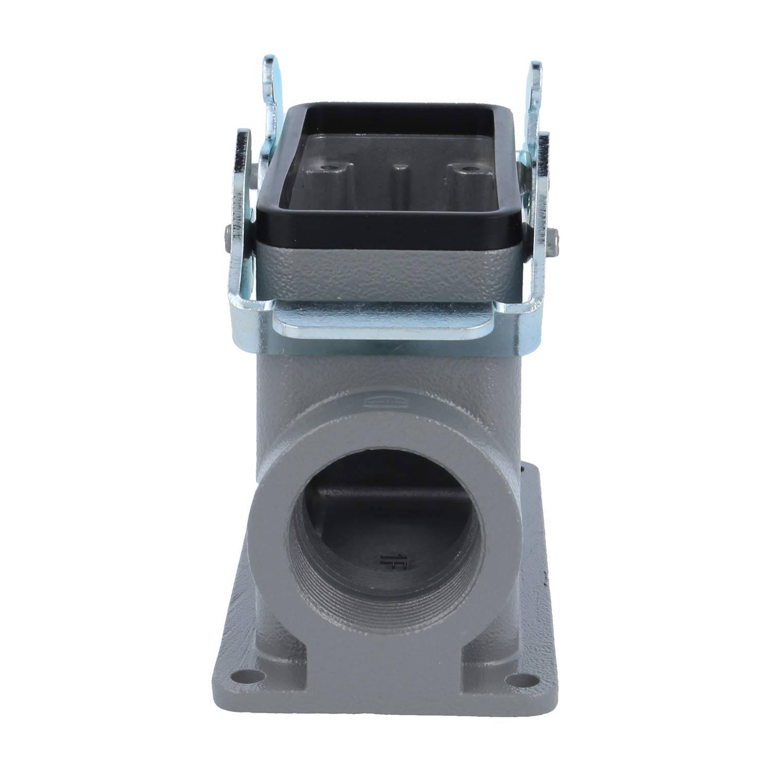 04300160241 HARTING Han 16B Sockelgehäuse hoch, 2xM32 seitlicher Kabelabgang, mit 2 Querbügeln Verschraubung M32