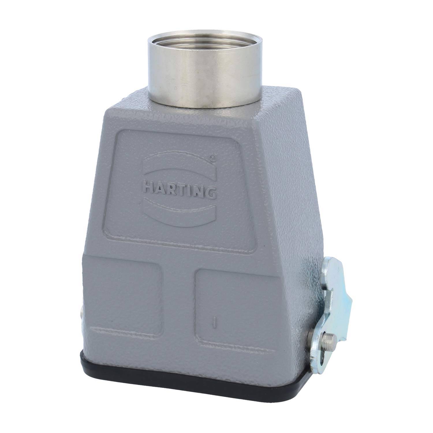 04300060752 HARTING Han 6B Kupplungsgehäuse hoch, 1xPG21 gerader Kabelabgang, mit 1 Längsbügel Verschraubung PG21