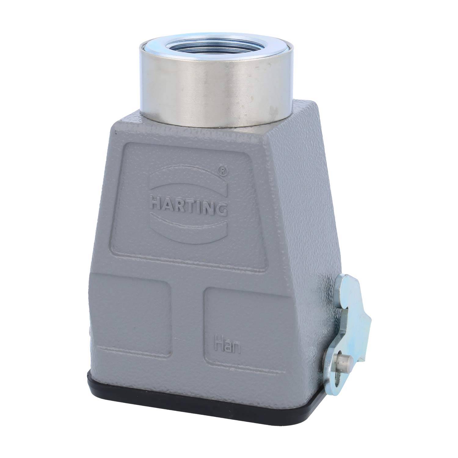 04300060761 HARTING Han 6B Kupplungsgehäuse hoch, 1xM25 gerader Kabelabgang, mit 1 Längsbügel Verschraubung M25