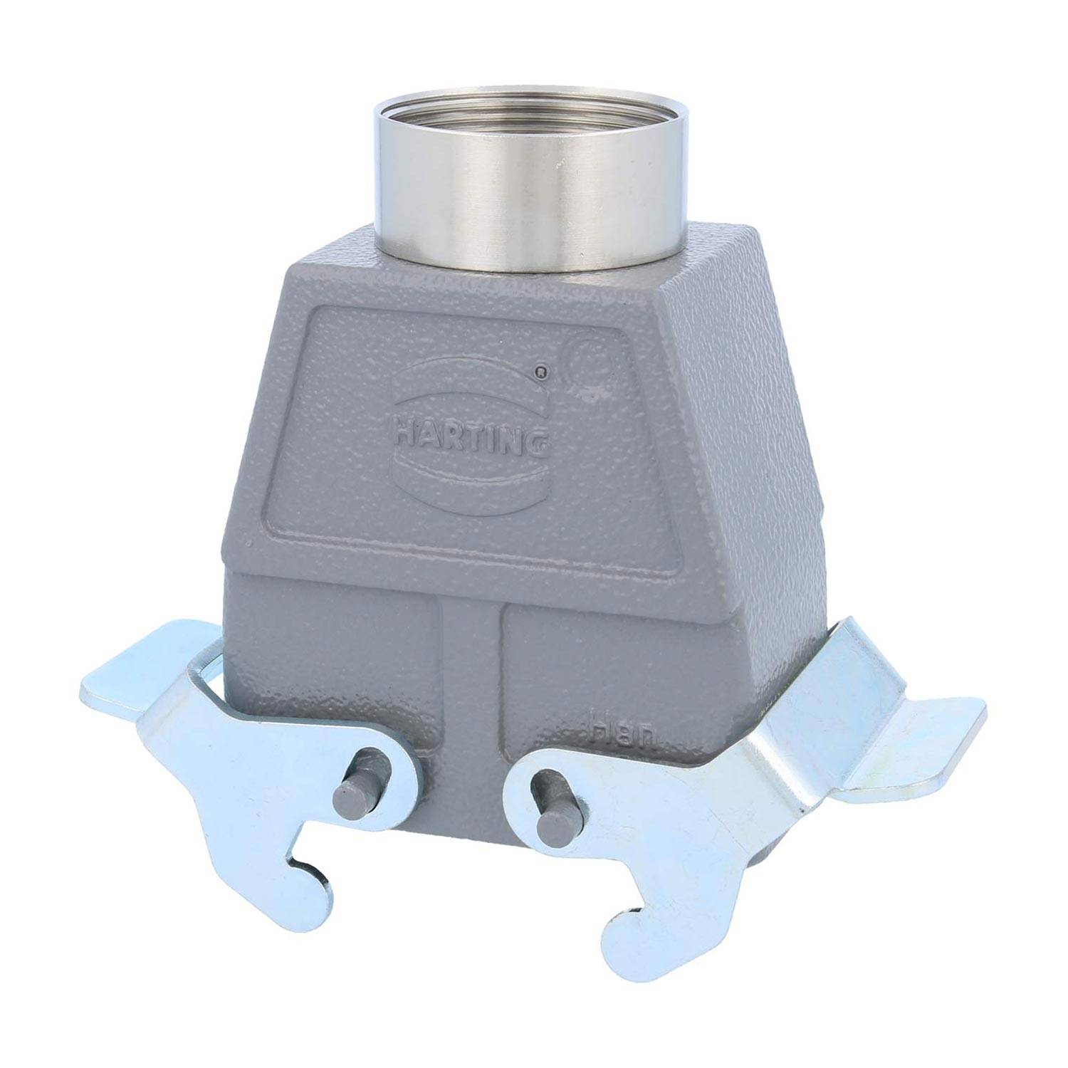 04301100433 HARTING Han 10B Tüllengehäuse hoch, 1xPG29 gerader Kabelabgang, mit 2 Querbügeln Verschraubung PG29