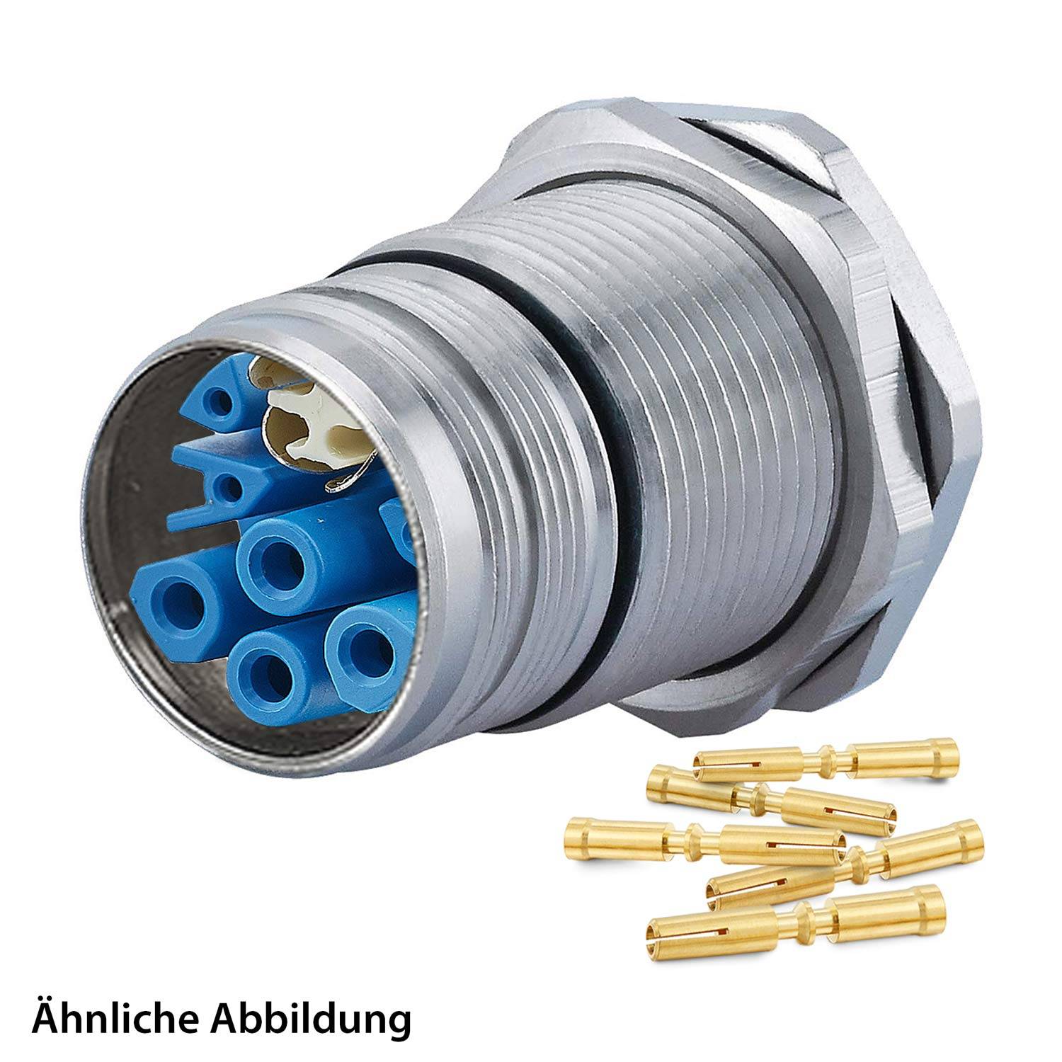 799918954K HUMMEL SET inkl. Kontakte M23 Hybrid Gerätesteckverbinder, Crimpeinsatz gerade Polzahl 3+4+4+PE, Buchse mit