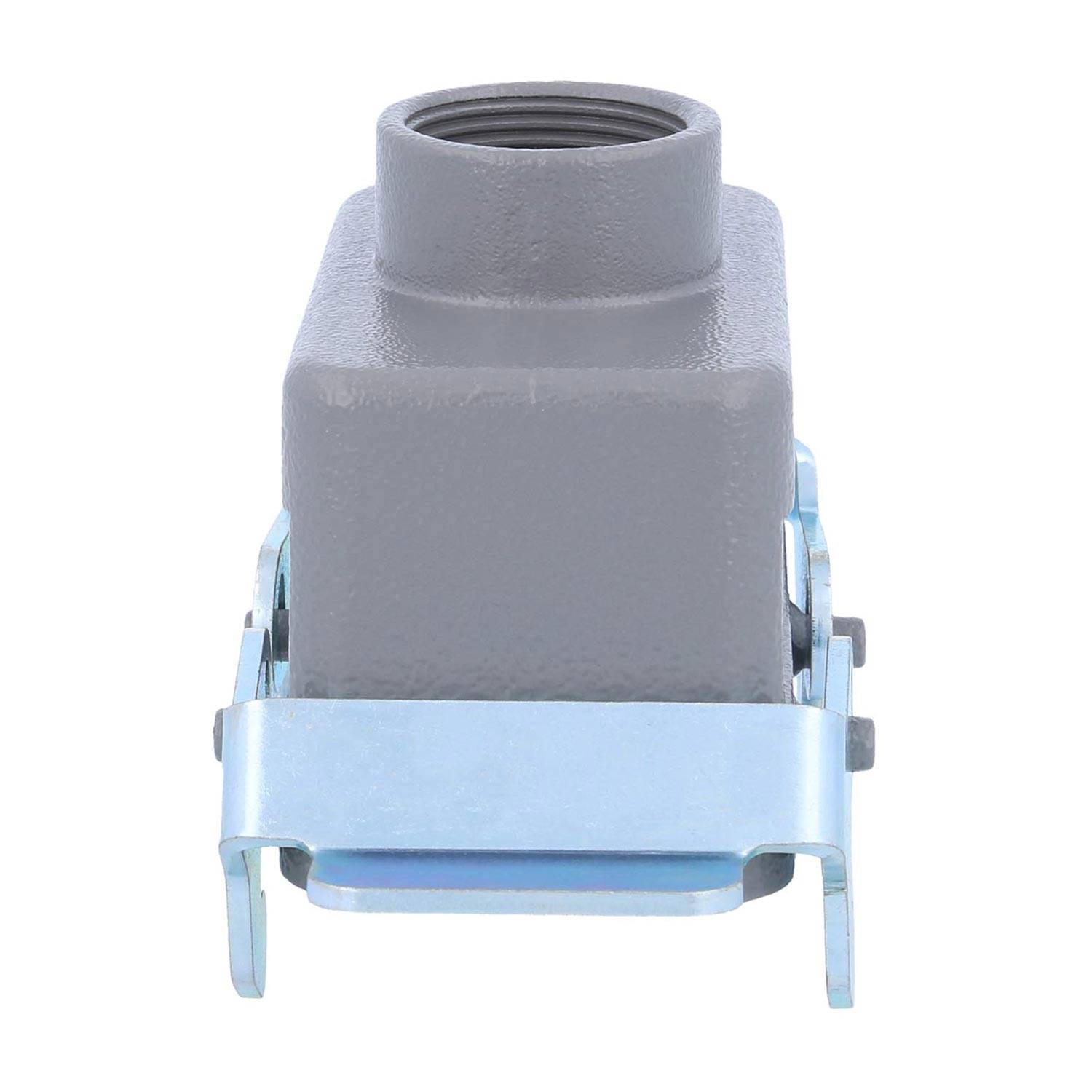 04301101465 HARTING Han 10B Tüllengehäuse niedrig, 1xM25 gerader Kabelabgang, mit 2 Querbügeln Verschraubung M25