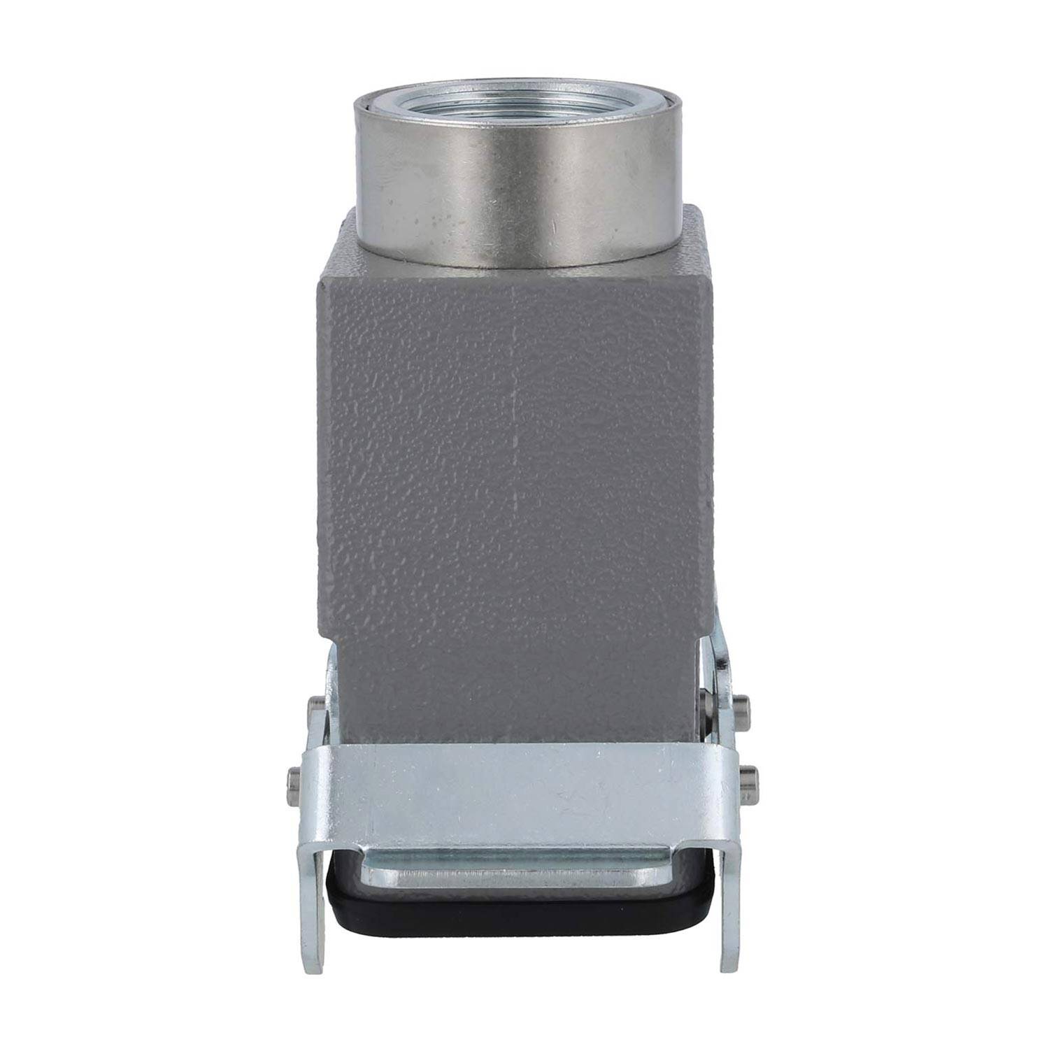 04301100732 HARTING Han 10B Kupplungsgehäuse hoch, 1xPG21 gerader Kabelabgang, mit 2 Querbügeln Verschraubung PG21