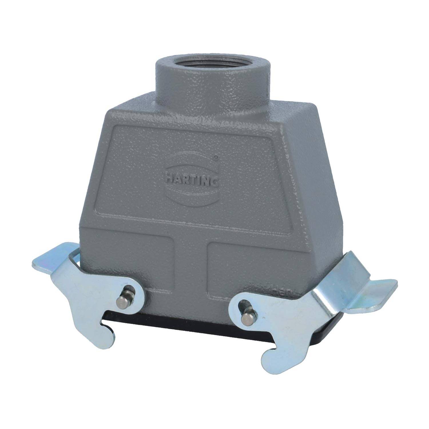 04301160730 HARTING Han 16B Kupplungsgehäuse hoch, 1xPG21 gerader Kabelabgang, mit 2 Querbügeln Verschraubung PG21