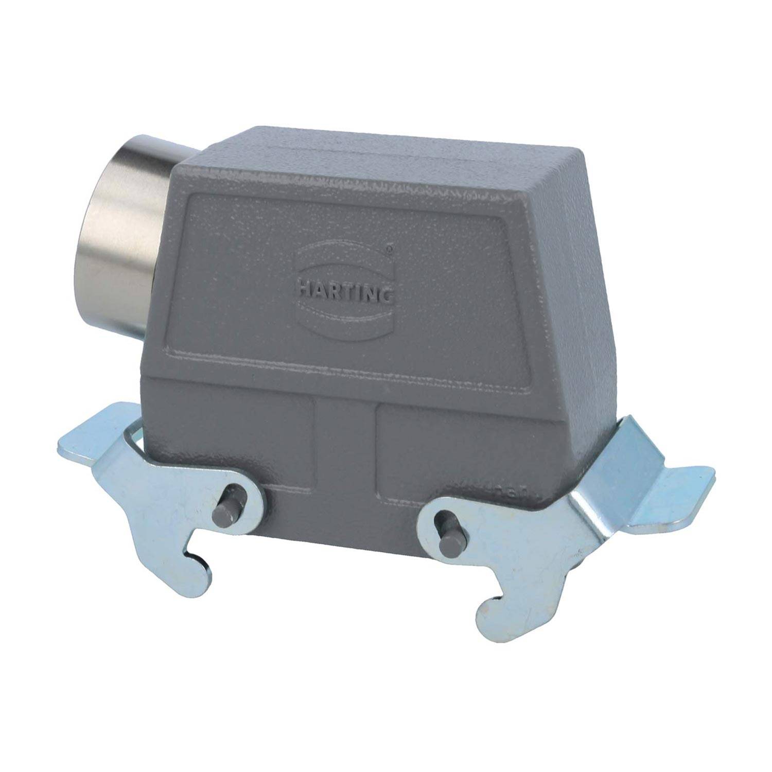 04301160565 HARTING Han 16B Tüllengehäuse hoch, 1xM40 seitlicher Kabelabgang, mit 2 Querbügeln Verschraubung M40