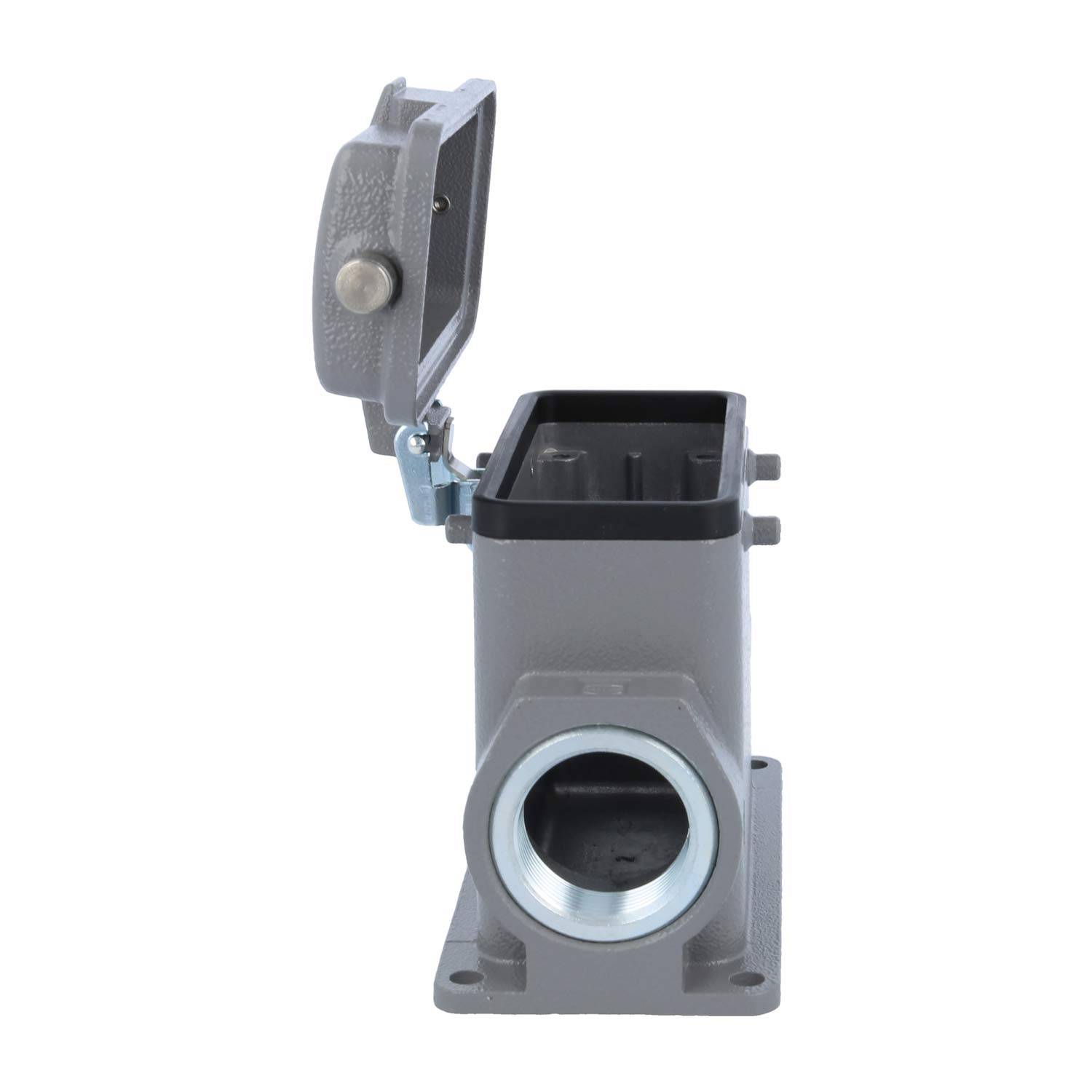 09300162262 HARTING Han 16B Sockelgehäuse hoch, 2xPG21 seitlicher Kabelabgang, für 2 Bügel (am Oberteil) mit