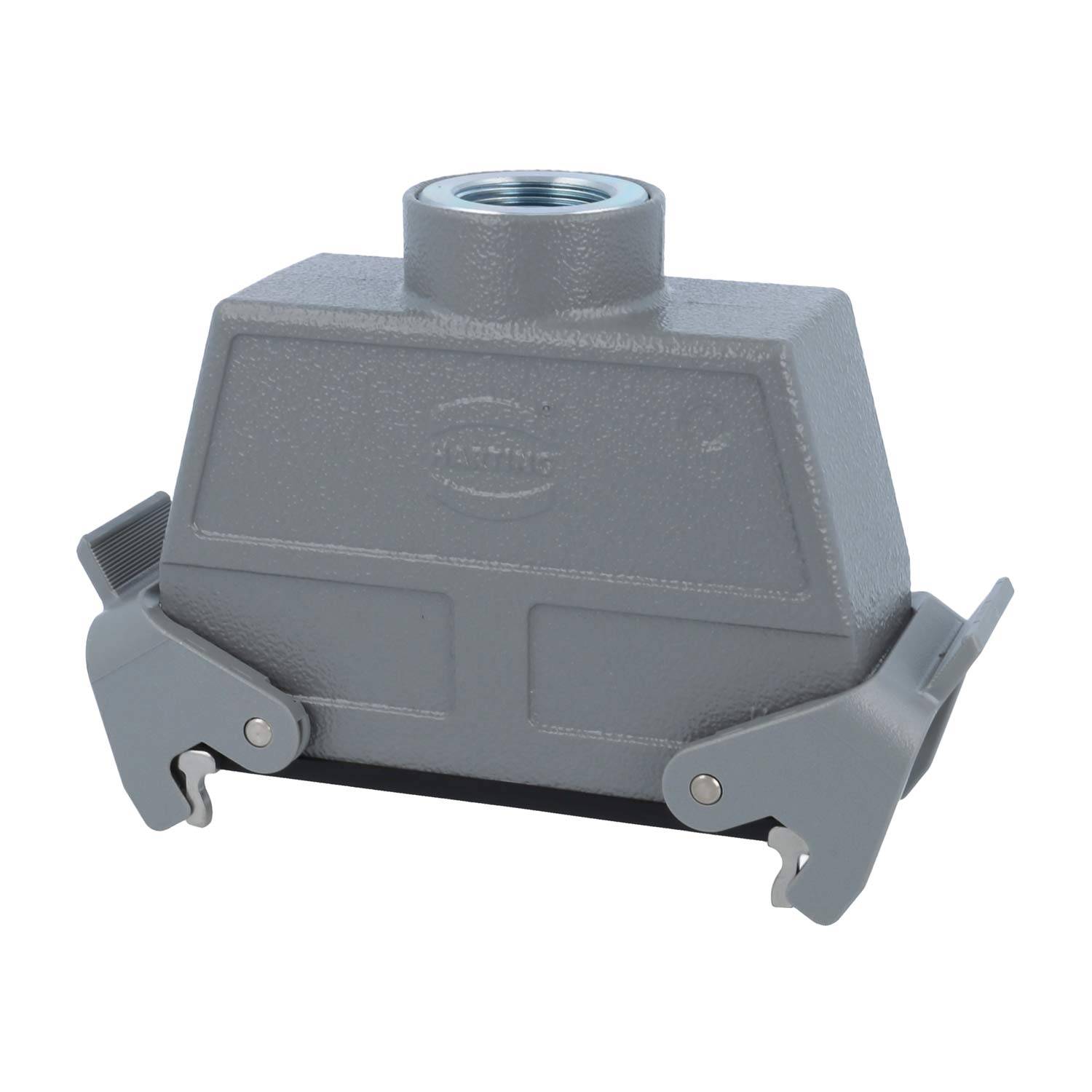 05300240761 HARTING Han 24B Kupplungsgehäuse hoch, 1xM25 gerader Kabelabgang, mit 2 Querbügeln Verschraubung M25