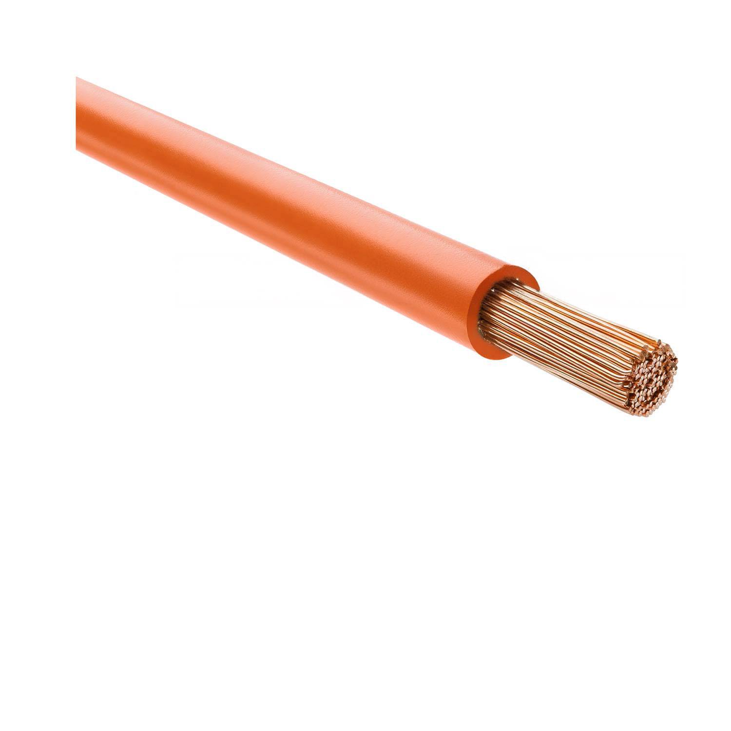 29222 HELU KABEL H07V-K 1X16mm² OG (orange) Einzelader PVC orange AD 8,1mm Nennspannung Uo/U 450V/750V - 1Meter