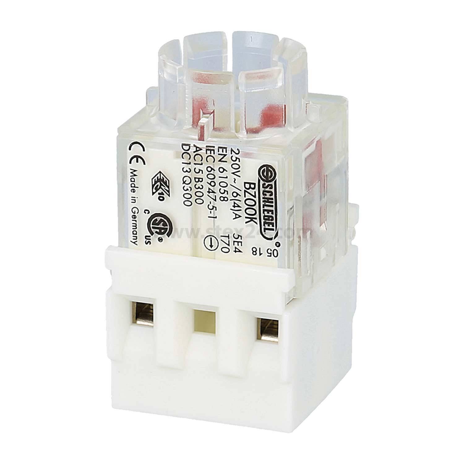 Finder-Relais, 250V, 10A, Typ: BZ0K000, Anschlusstyp: X11, hergestellt in Deutschland, transparente Kunststoffabdeckung, sichtbare Innenkomponenten.