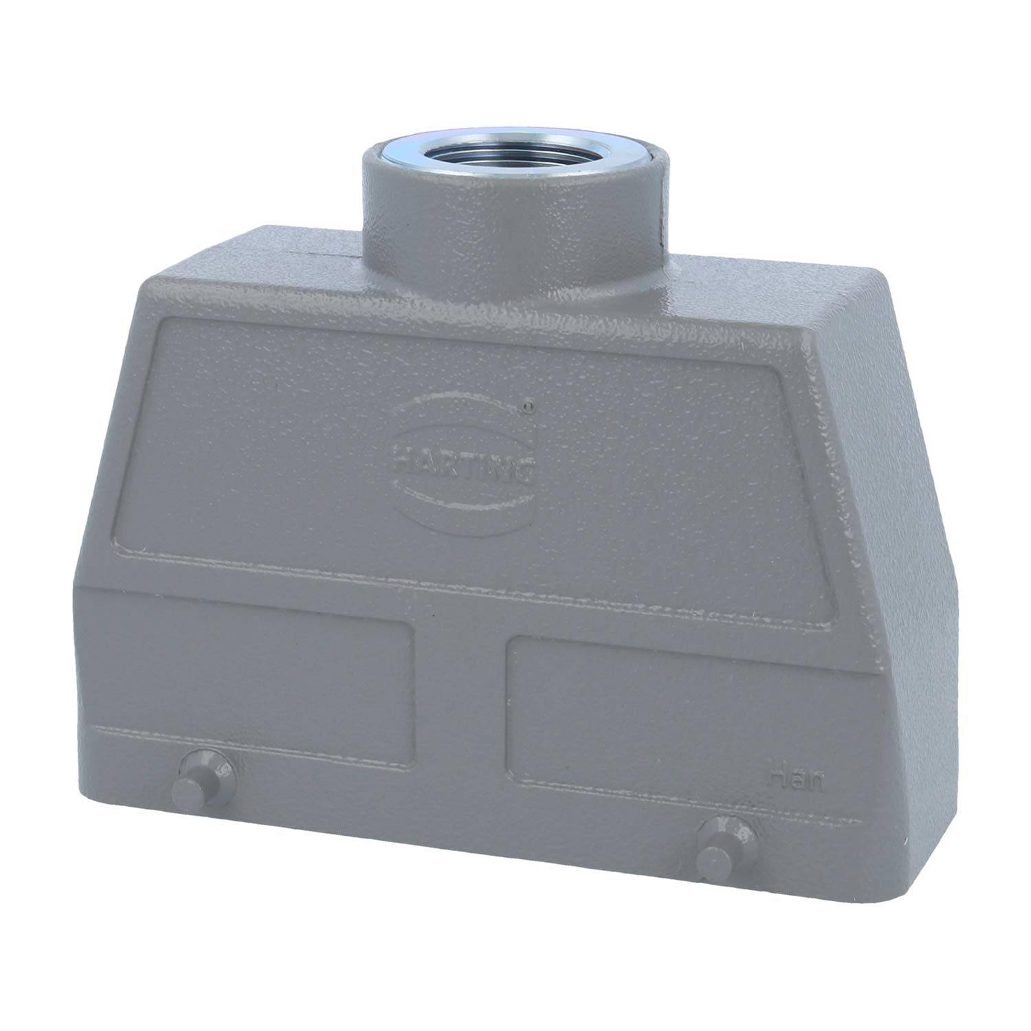 05300240461 HARTING Han 24B Tüllengehäuse hoch, 1xM25 gerader Kabelabgang, für 2 Bügel (am Unterteil) Verschraubung M25