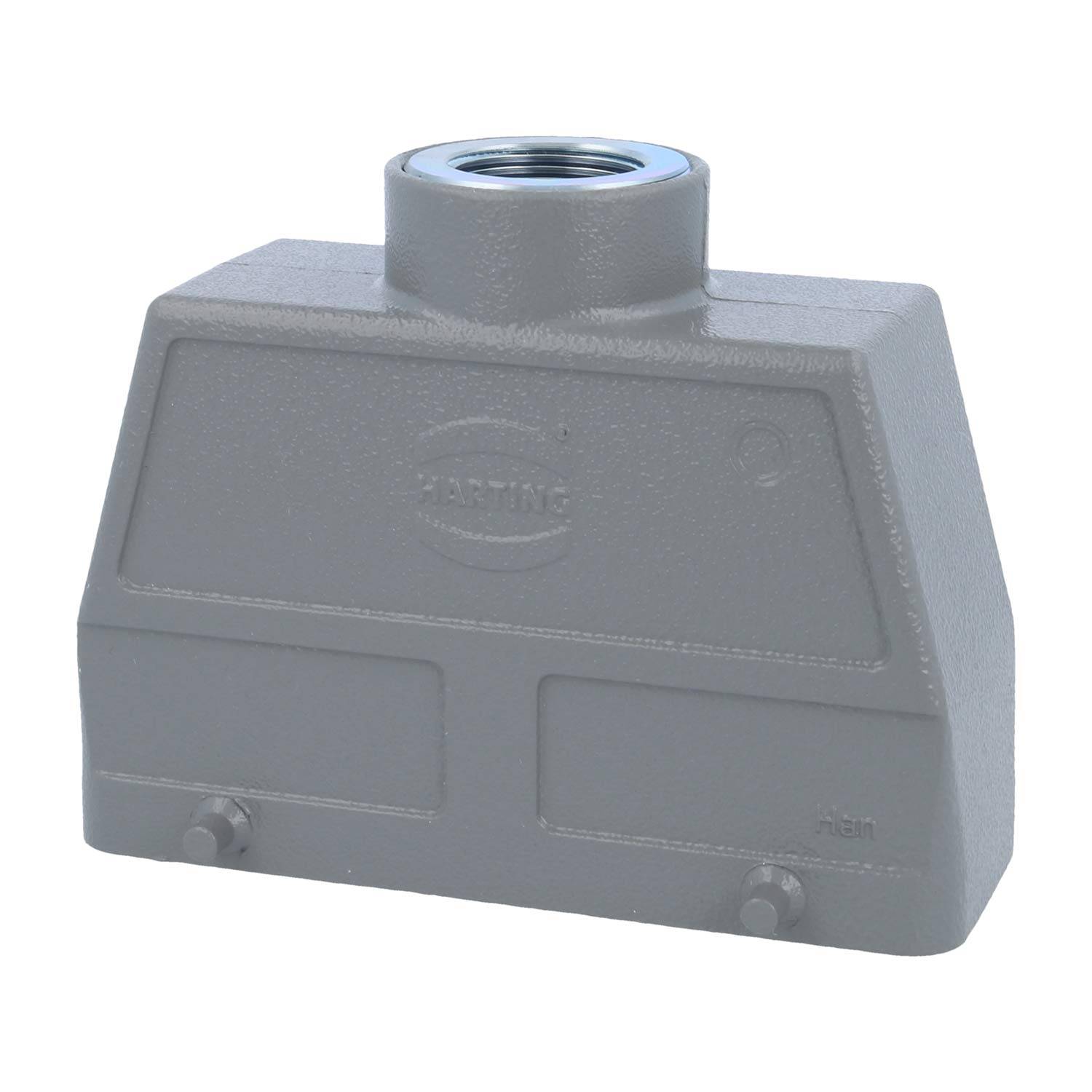 05300240461 HARTING Han 24B Tüllengehäuse hoch, 1xM25 gerader Kabelabgang, für 2 Bügel (am Unterteil) Verschraubung M25
