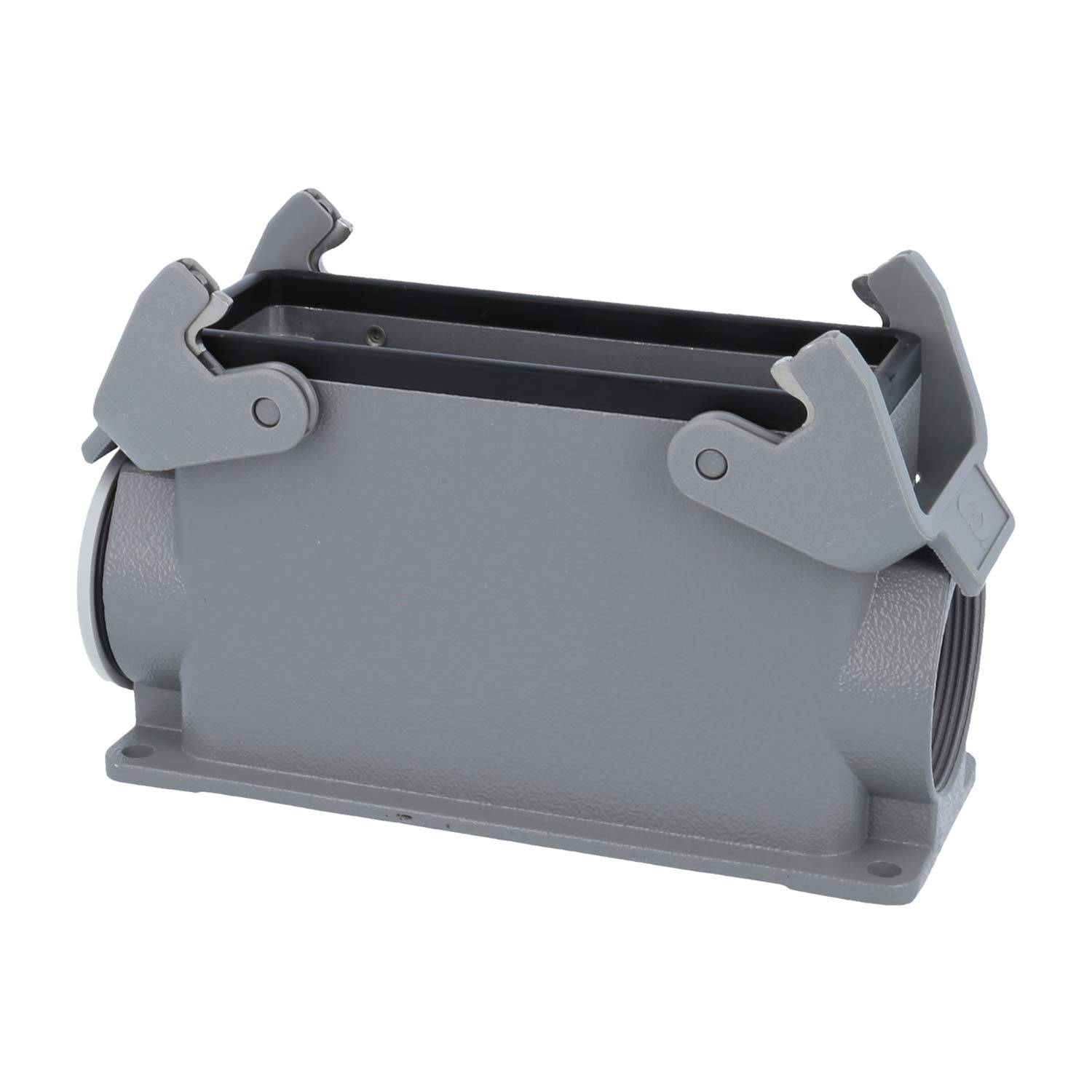 05300240285 HARTING Han 24B Sockelgehäuse hoch, 1xM40 seitlicher Kabelabgang, mit 2 Querbügeln Verschraubung M40