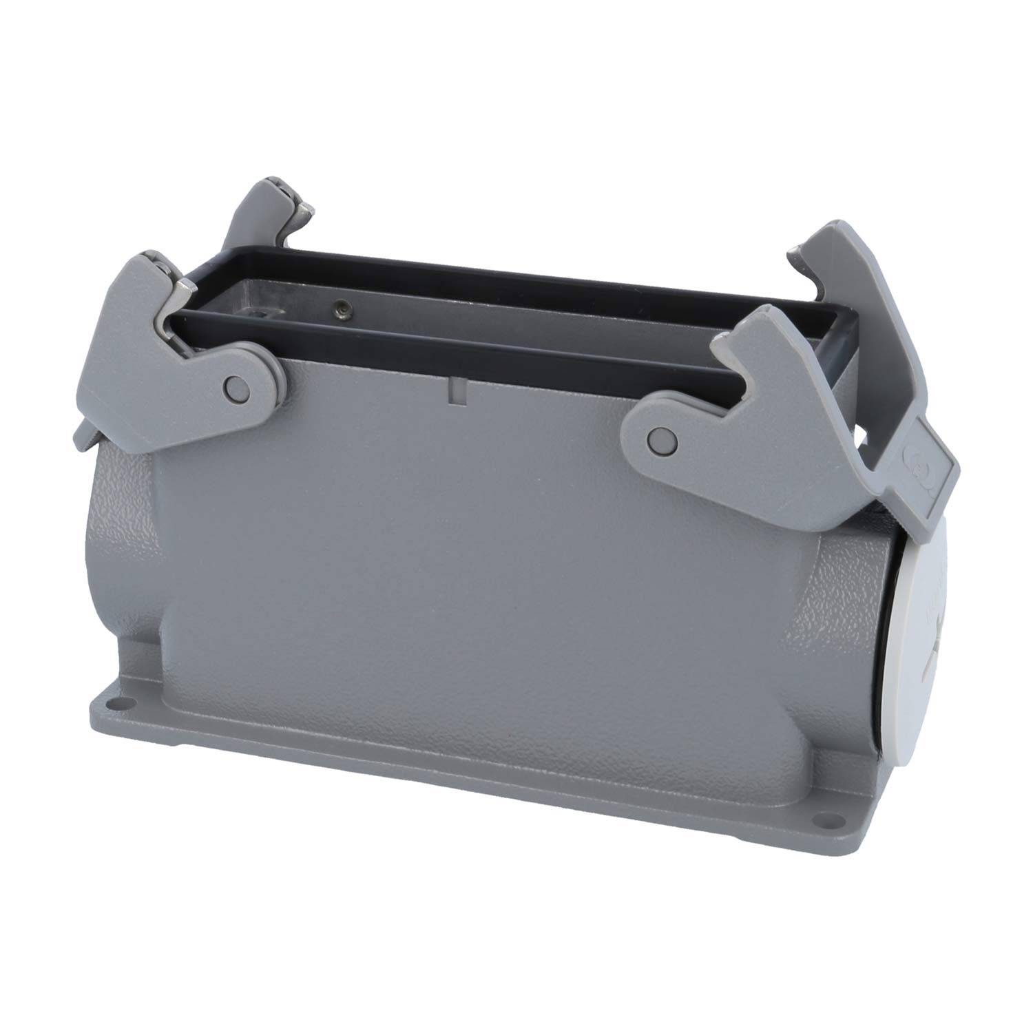 05300240285 HARTING Han 24B Sockelgehäuse hoch, 1xM40 seitlicher Kabelabgang, mit 2 Querbügeln Verschraubung M40