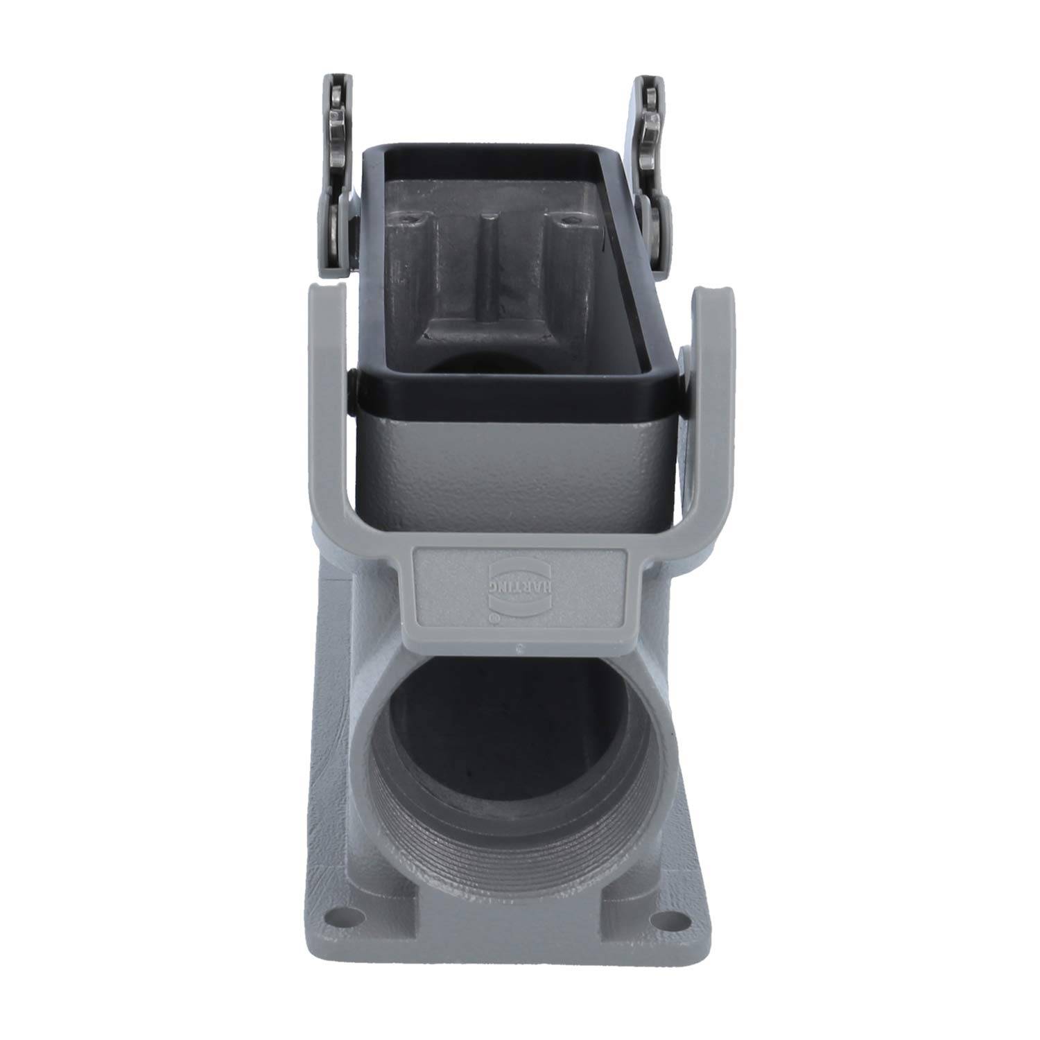 05300240285 HARTING Han 24B Sockelgehäuse hoch, 1xM40 seitlicher Kabelabgang, mit 2 Querbügeln Verschraubung M40