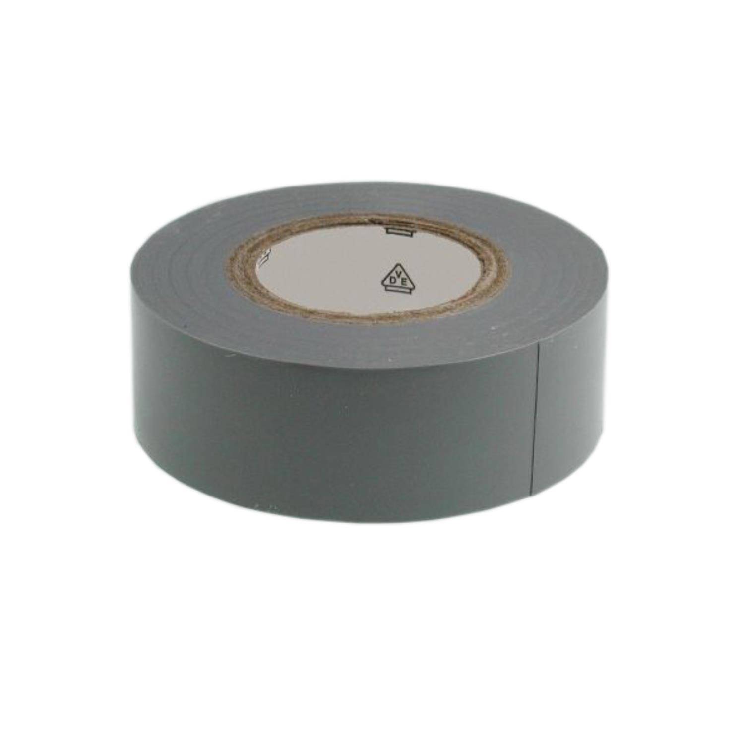 Eine Rolle graues Klebeband, teilweise abgerollt, üblicherweise zum Reparieren, Abdichten und Verbinden verschiedener Materialien verwendet.