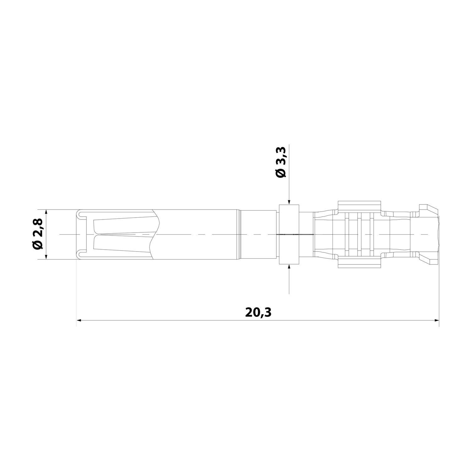 AT62-16-0622 Amphenol AS-KF 107 Crimpkontakt Kontaktbuchse (F) 0,5mm² - 0,75mm² AWG20 - AWG18 silber Werkstoff