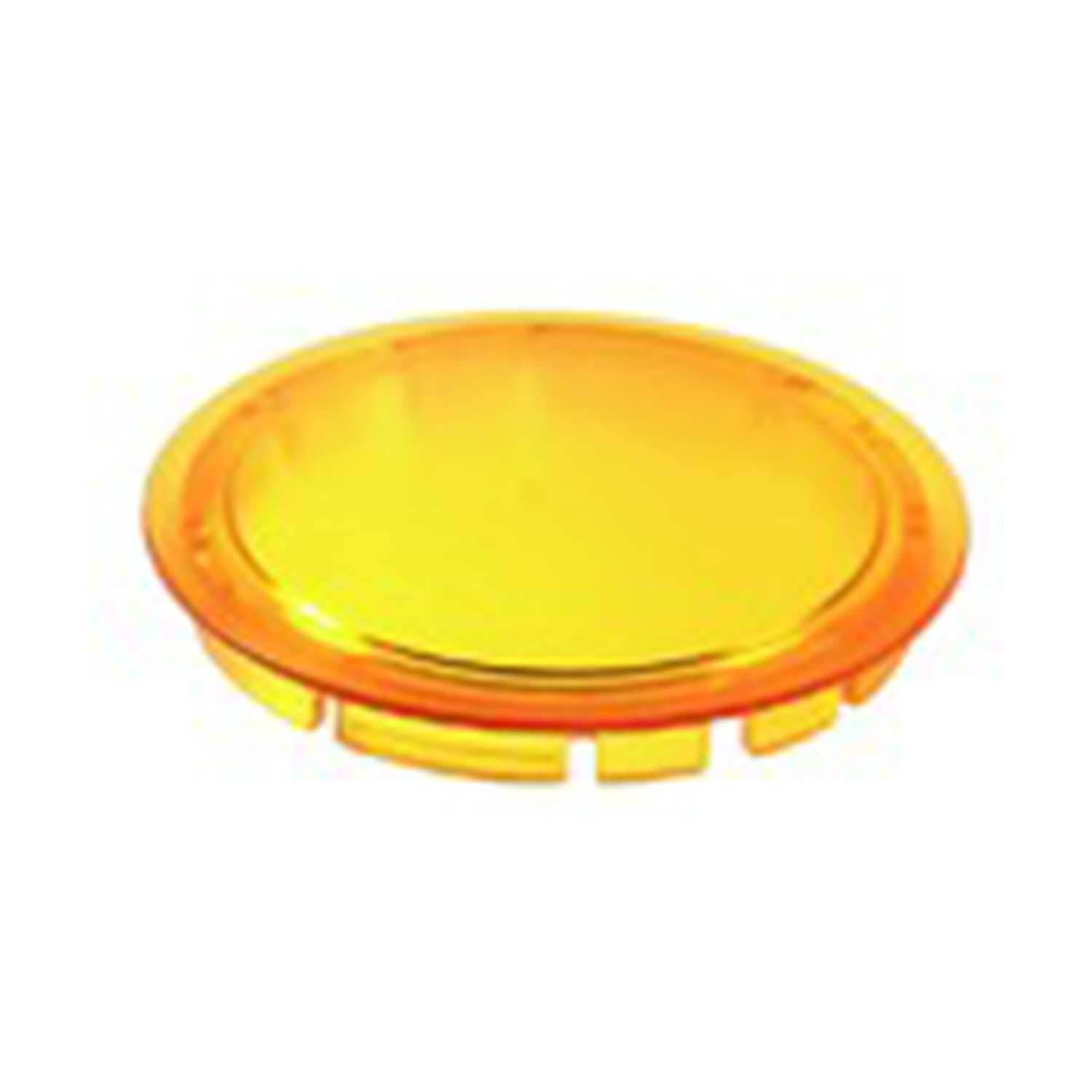 Ein rundes, orangefarbenes Plastikdeckel mit glatter Oberfläche, das auf einem weißen Hintergrund platziert ist.