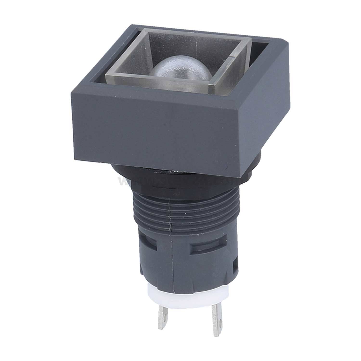 QXL5DG Georg Schlegel Meldeleuchte beleuchtbar, quadratisch, QUARTRON Flachstecker 2,8mm x 0,8mm - 1Stück