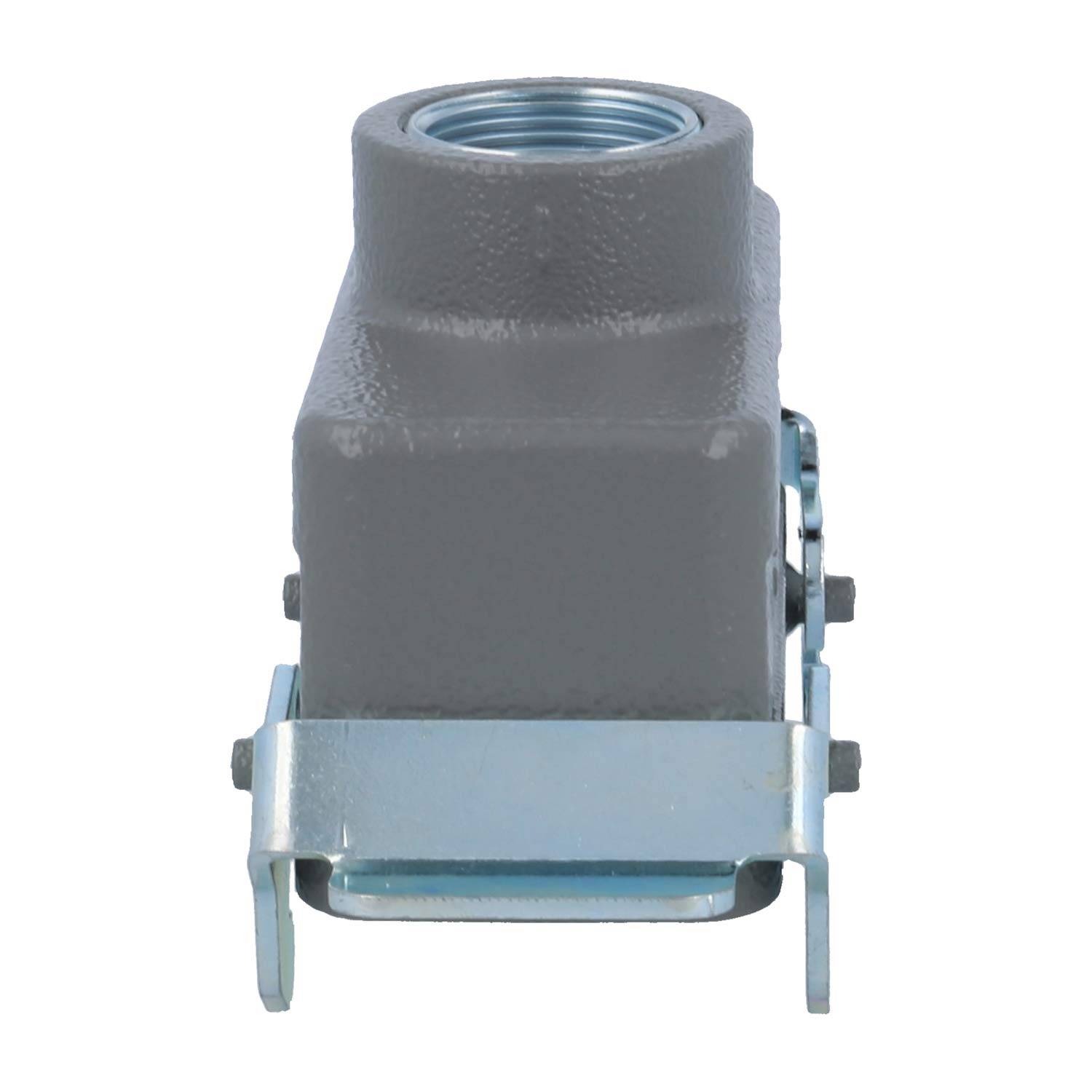 04300161462 HARTING Han 16B Tüllengehäuse niedrig, 1xM25 gerader Kabelabgang, mit 2 Querbügeln Verschraubung M25