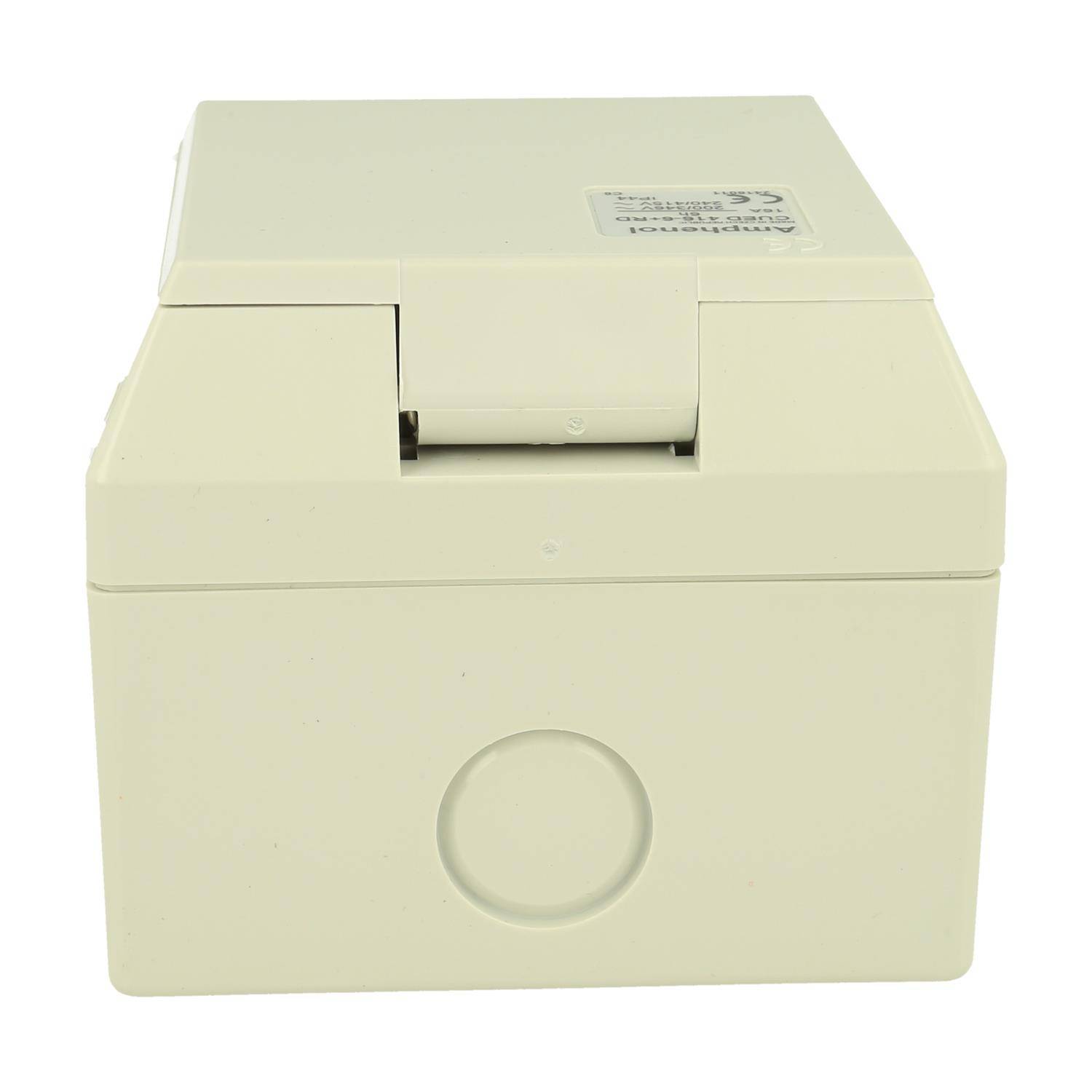 2CMA178696R1000 Amphenol 16 Ampere CEE Einbausteckdose 5-polig (3P+N+PE) Buchse, Kodierung 6h rot 200/346V bis 240/415V