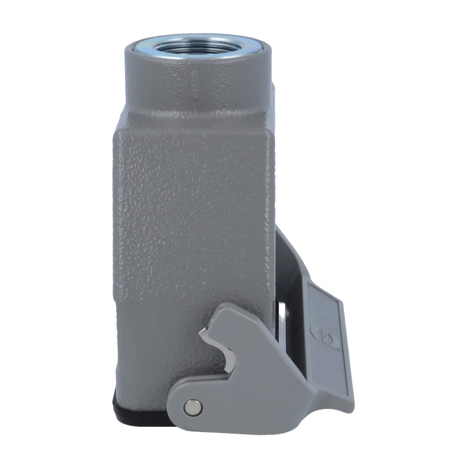 05300160763 HARTING Han 16B Kupplungsgehäuse hoch, 1xM25 gerader Kabelabgang, mit 1 Längsbügel Verschraubung M25