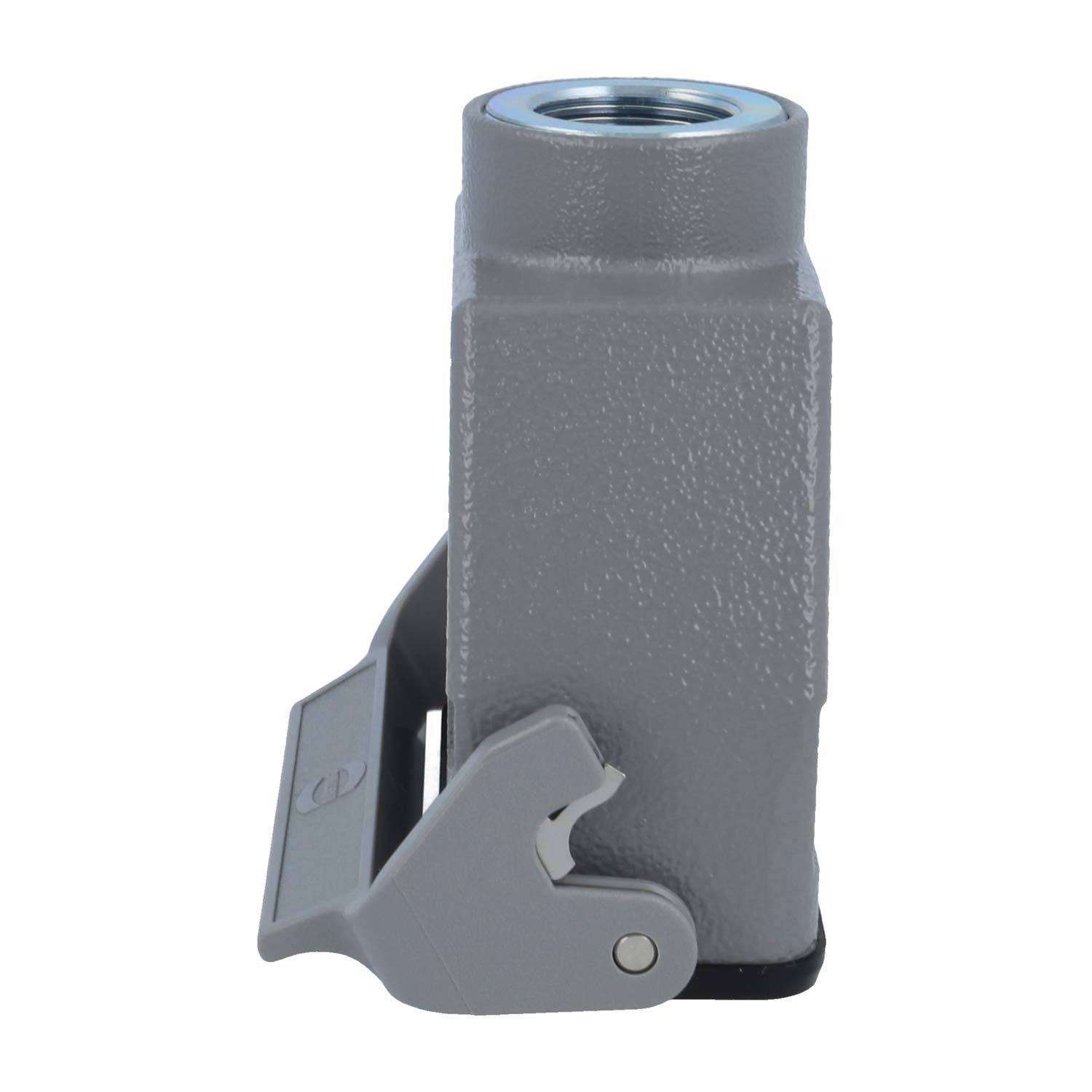 05300160763 HARTING Han 16B Kupplungsgehäuse hoch, 1xM25 gerader Kabelabgang, mit 1 Längsbügel Verschraubung M25