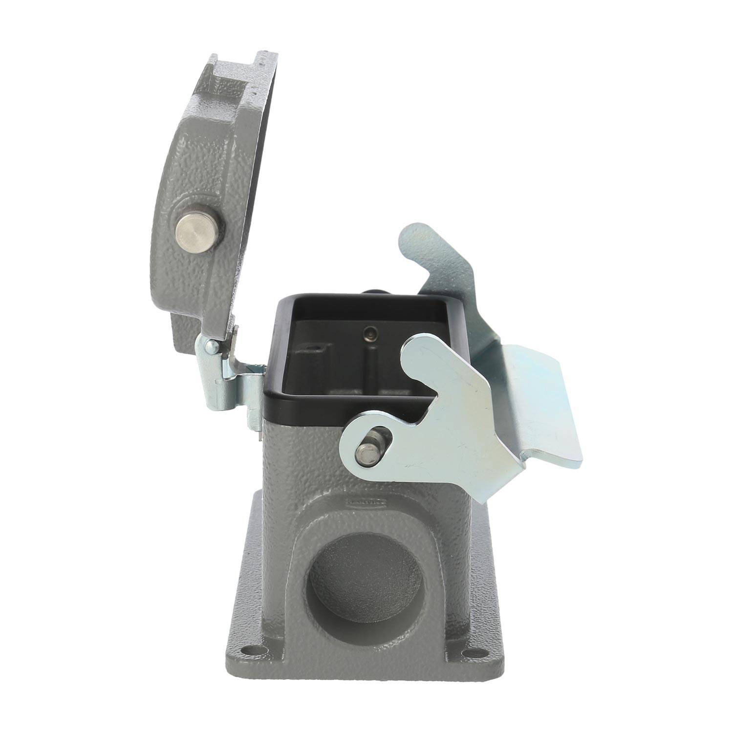 04300162269 HARTING Han 16B Sockelgehäuse niedrig, 1xM25 seitlicher Kabelabgang, mit 1 Längsbügel mit Schutzkappe