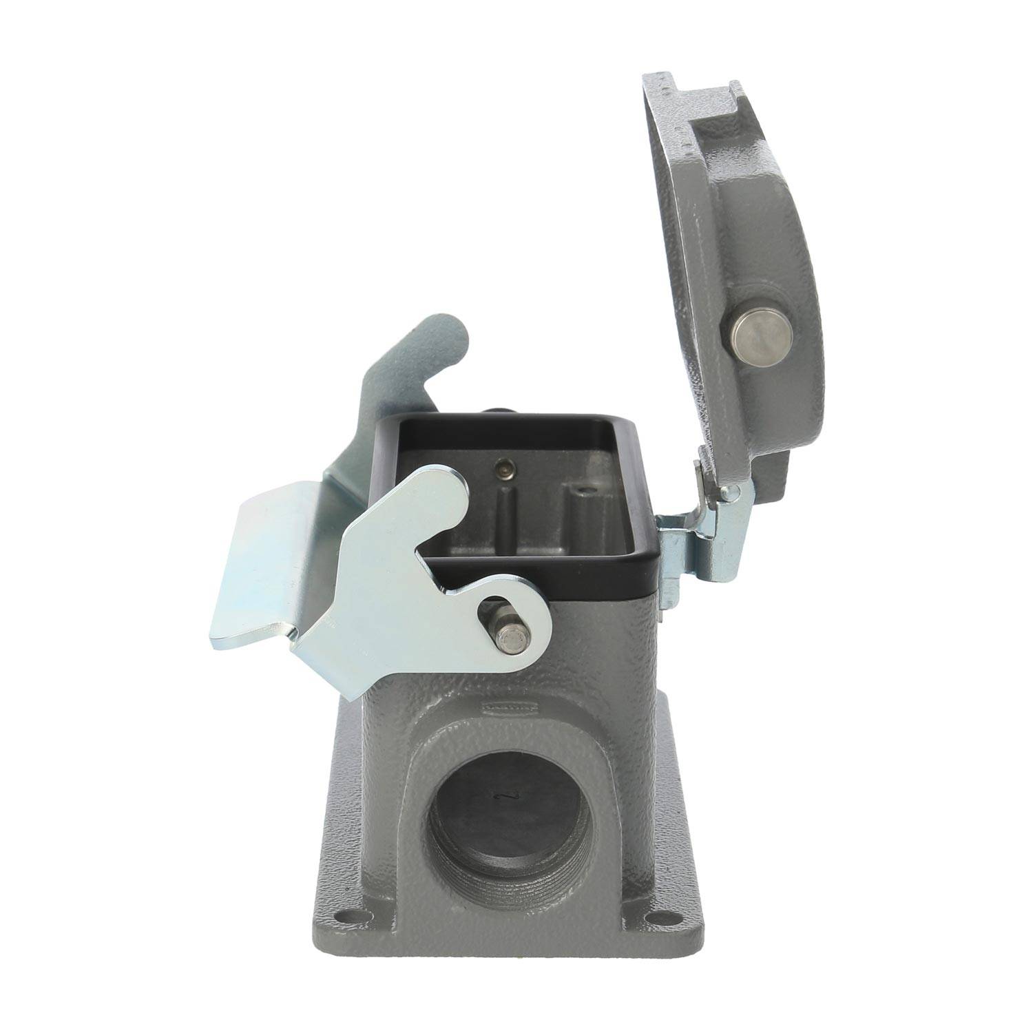 04300162269 HARTING Han 16B Sockelgehäuse niedrig, 1xM25 seitlicher Kabelabgang, mit 1 Längsbügel mit Schutzkappe