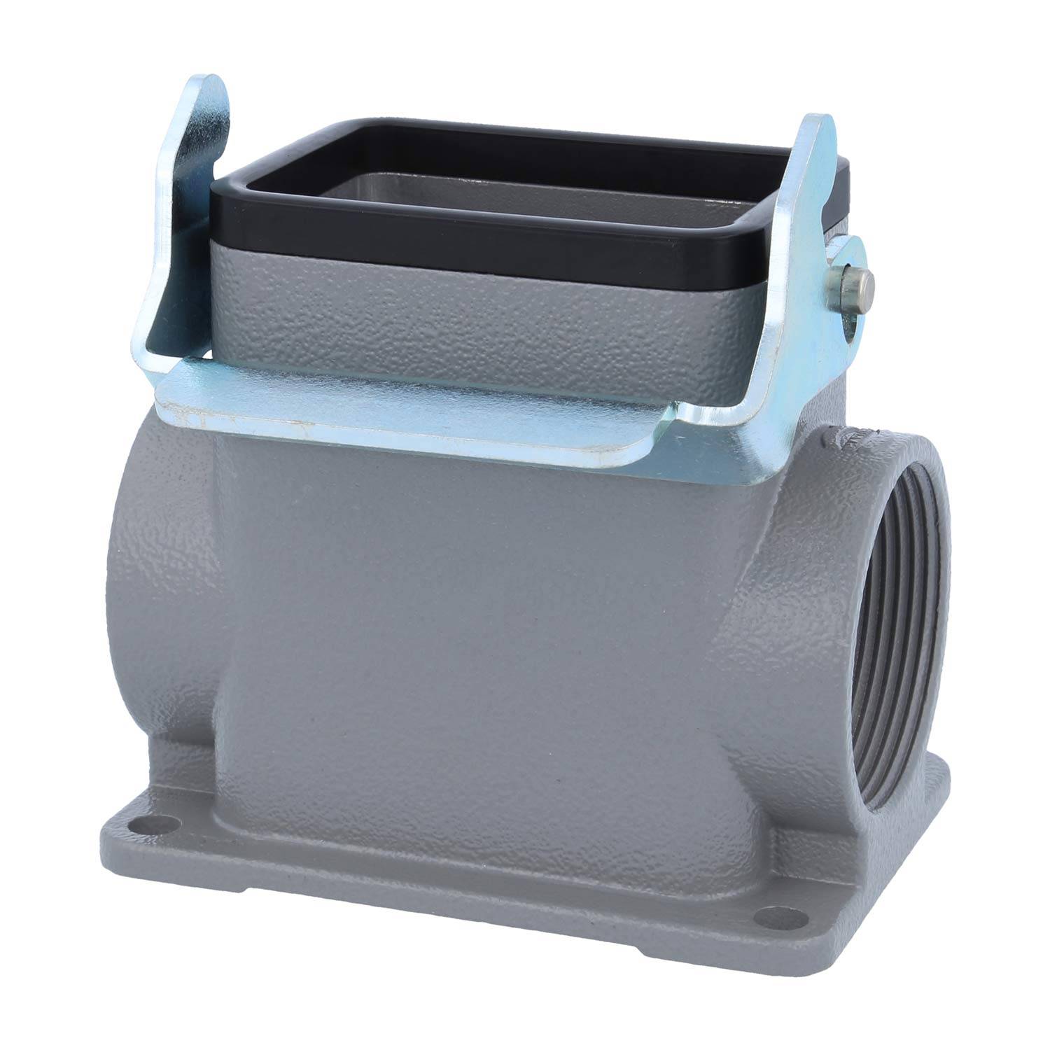 04300060293 HARTING Han 6B Sockelgehäuse hoch, 2xPG29 seitlicher Kabelabgang, mit 1 Längsbügel Verschraubung PG29