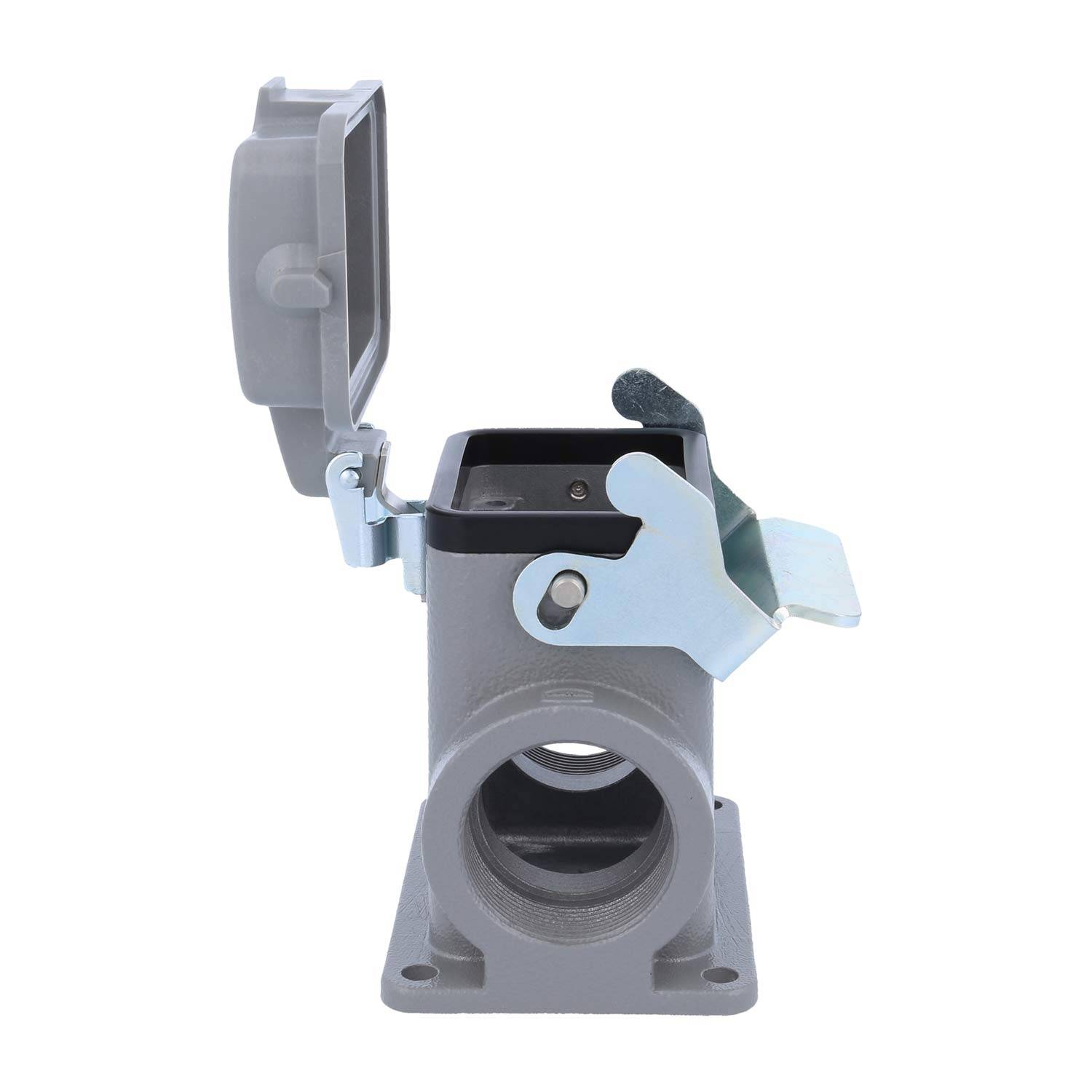 04300060266 HARTING Han 6B Sockelgehäuse hoch, 2xM32 seitlicher Kabelabgang, mit 1 Längsbügel mit Schutzkappe