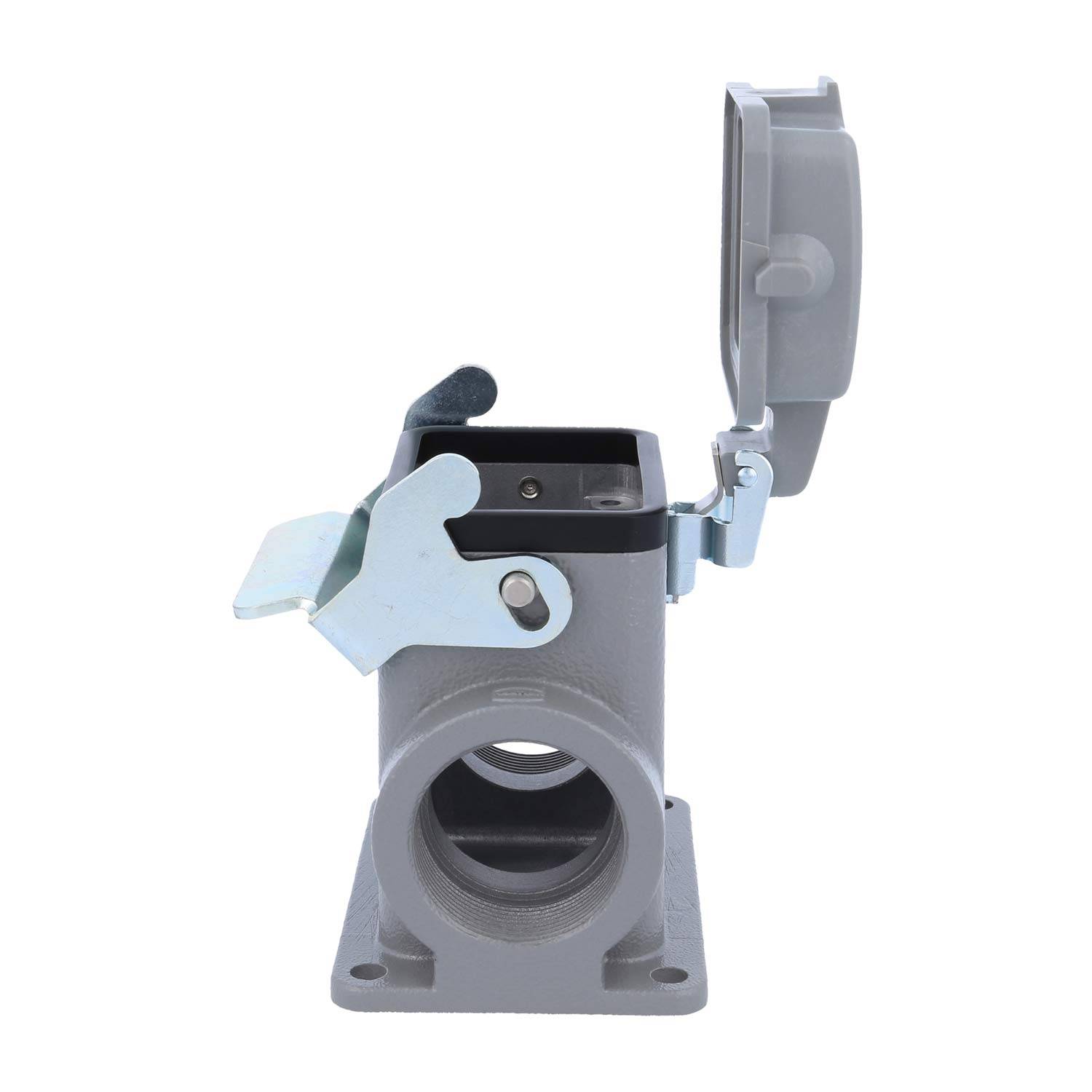 04300060266 HARTING Han 6B Sockelgehäuse hoch, 2xM32 seitlicher Kabelabgang, mit 1 Längsbügel mit Schutzkappe