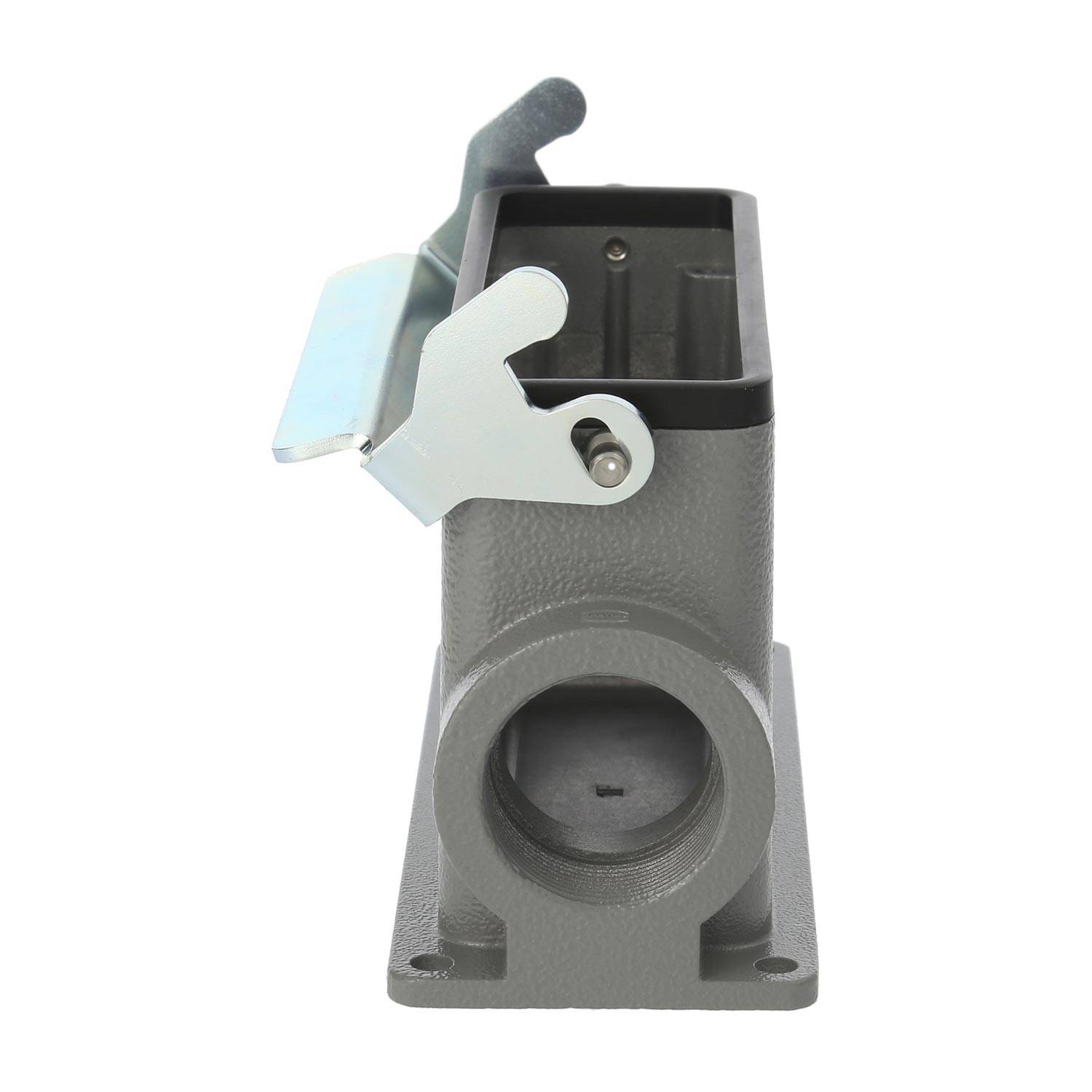 04300240290 HARTING Han 24B Sockelgehäuse hoch, 2xPG21 seitlicher Kabelabgang, mit 1 Längsbügel Verschraubung PG21