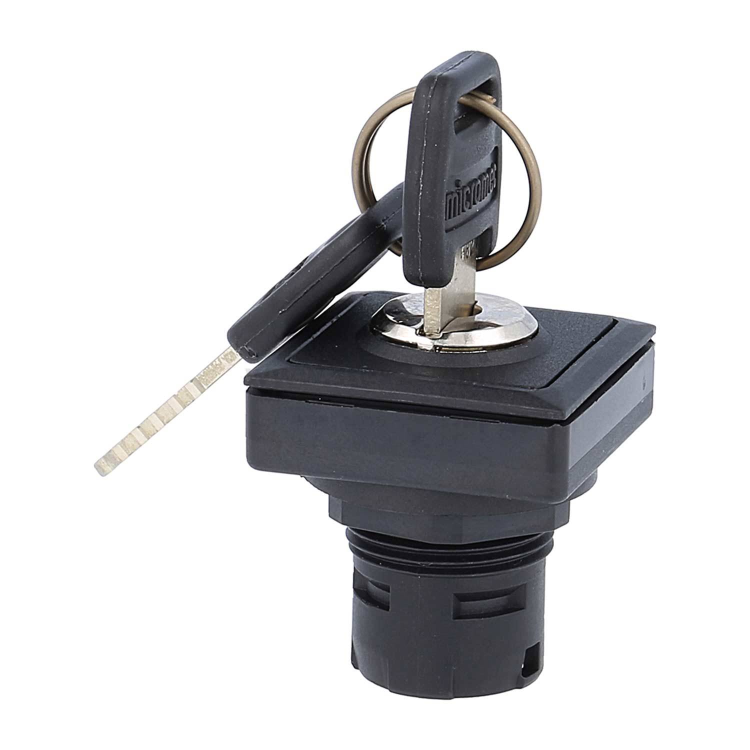 OKJSSA25 Georg Schlegel Schlüsseltaste links rastend, rechts tastend quadratisch, OKTRON-JUWEL Beleuchtbar: Nein