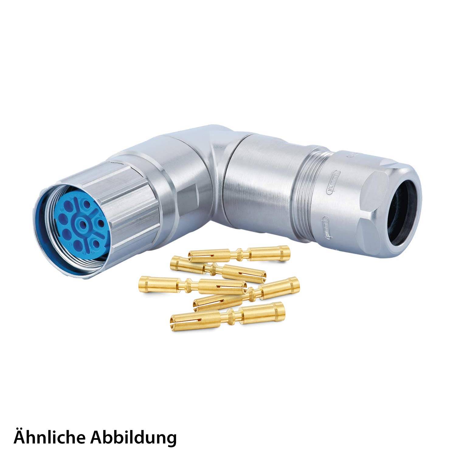 799918487K HUMMEL SET inkl. Kontakte M23 Leistung Kabelsteckverbinder, Crimpeinsatz gewinkelt Polzahl 3+4+PE, Buchse