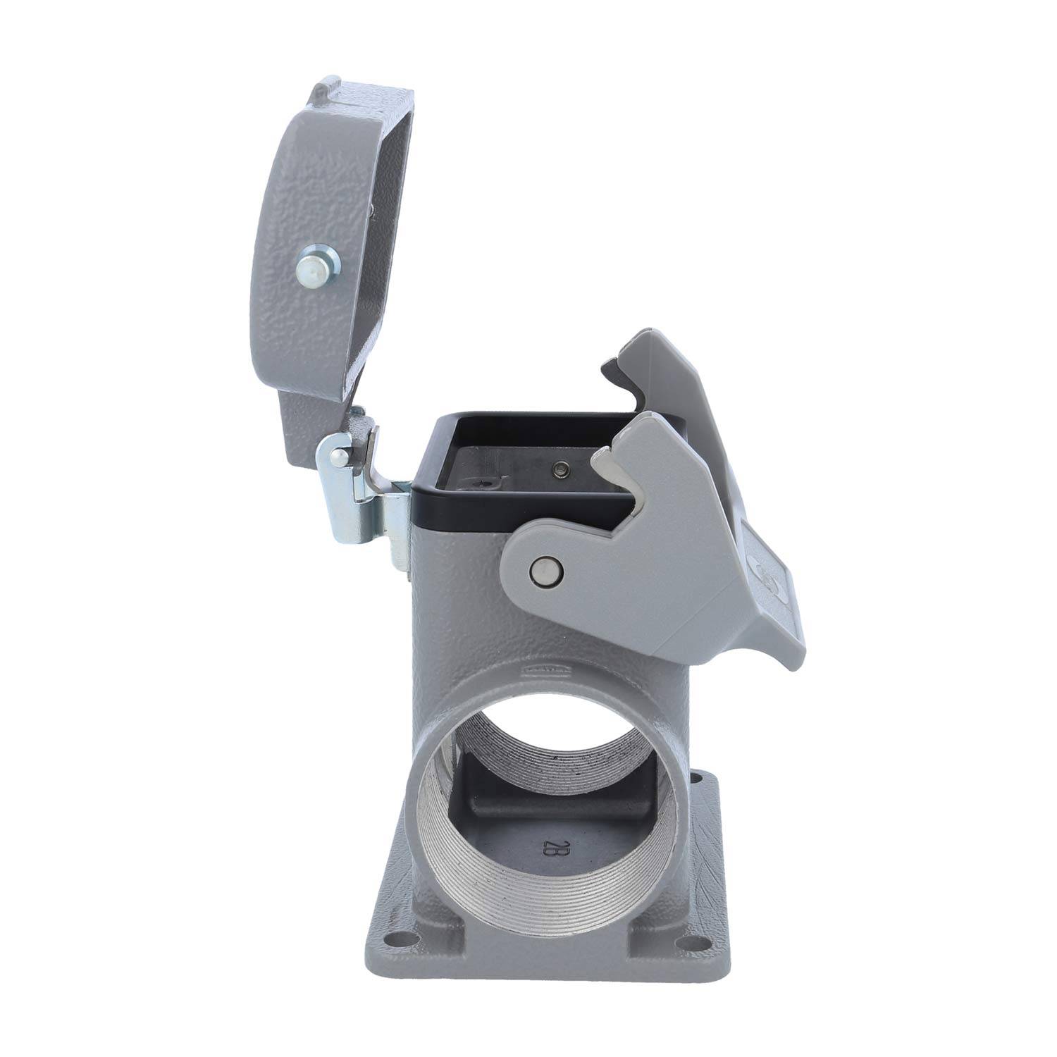 05300062265 HARTING Han 6B Sockelgehäuse hoch, 2xM40 seitlicher Kabelabgang, mit 1 Längsbügel mit Schutzkappe Metall -