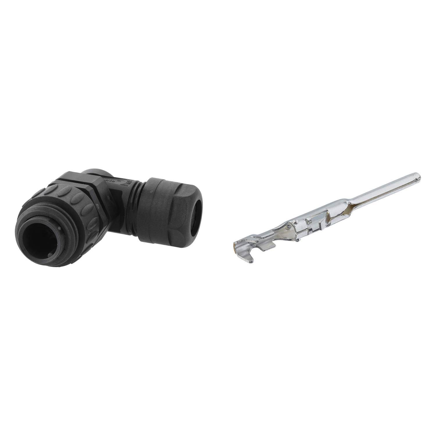 C01610K10633222K Amphenol SET-RD24-KSW Kabelsteckverbinder, inkl. Kontakte gewinkelt Stift Crimpanschluss, Polzahl 6+PE