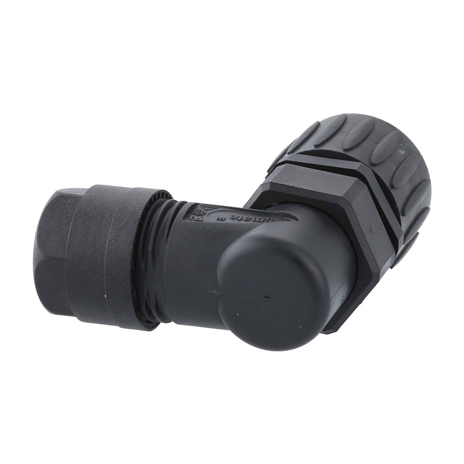 C01630F00610012 Amphenol RD24-KBW Kabelsteckverbinder gewinkelt Buchse Lötanschluss, Polzahl 6+PE Kabelabgang seitlich,