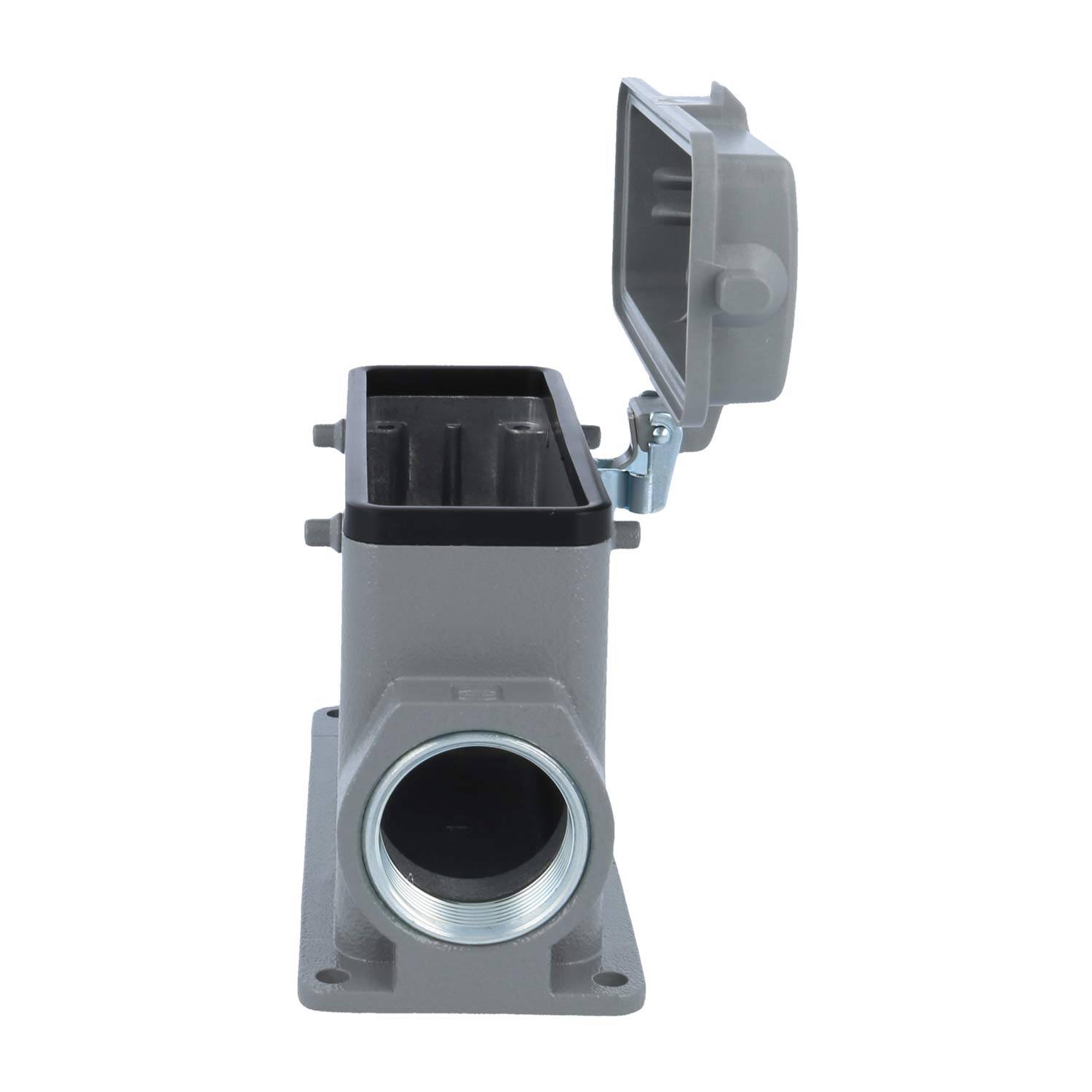 05300240262 HARTING Han 24B Sockelgehäuse hoch, 1xM32 seitlicher Kabelabgang, für 2 Bügel (am Oberteil) mit Schutzkappe