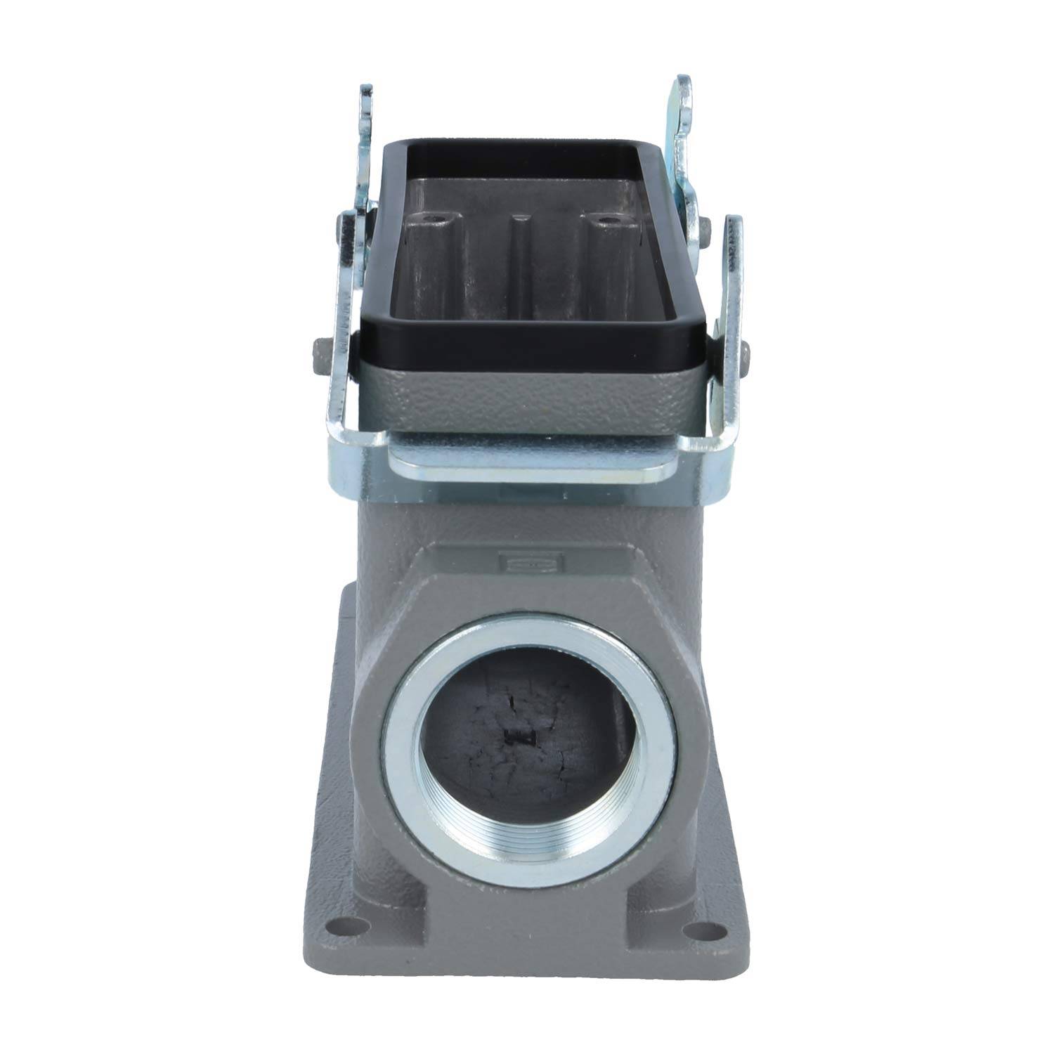 04300240270 HARTING Han 24B Sockelgehäuse hoch, 2xPG21 seitlicher Kabelabgang, mit 2 Querbügeln Verschraubung PG21