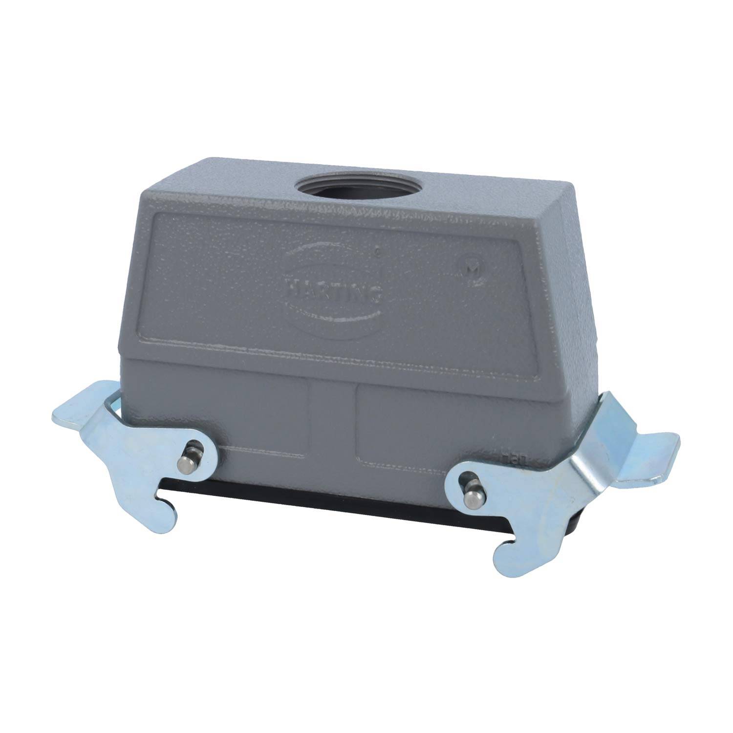 112590 HARTING Han 24B Kupplungsgehäuse hoch, 1xM32 gerader Kabelabgang, mit 2 Querbügeln Verschraubung M32