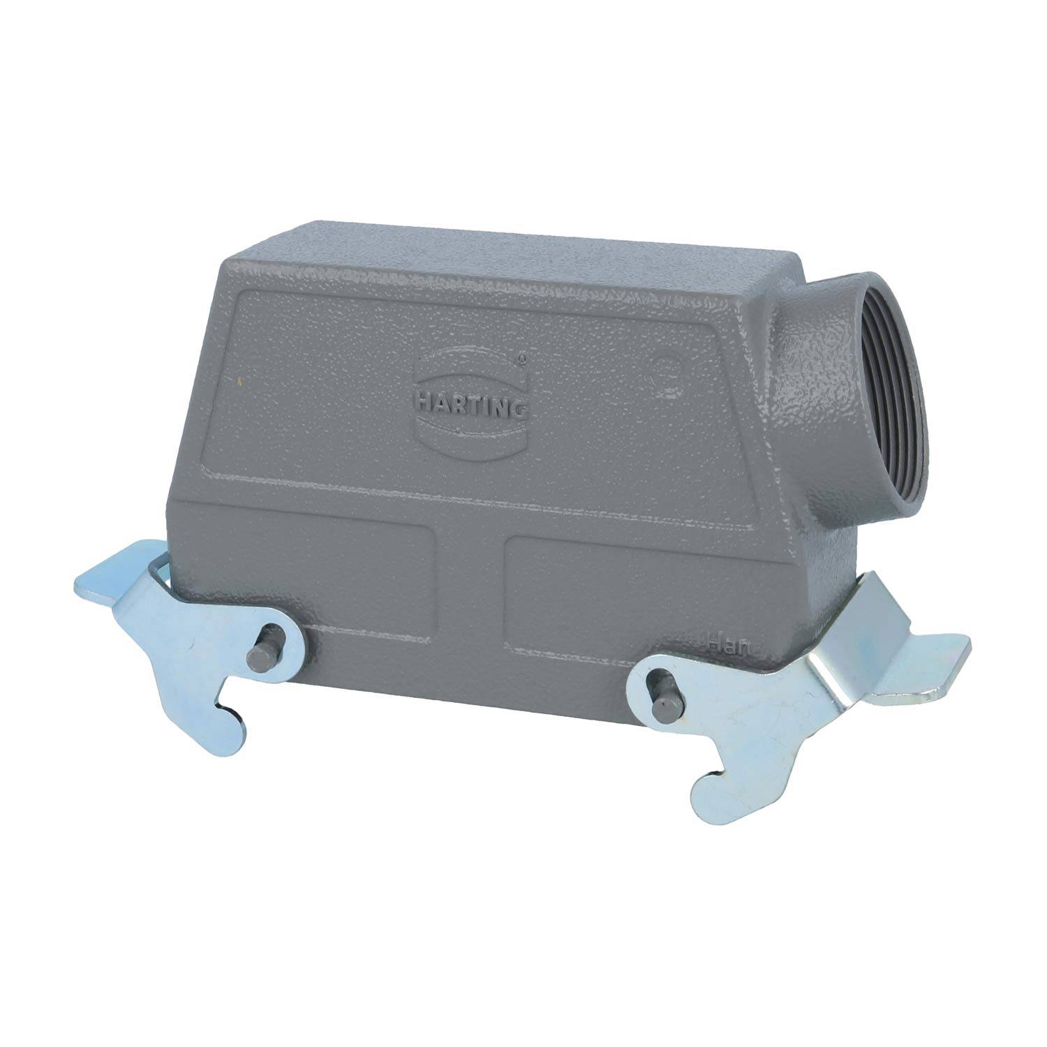 04300240531 HARTING Han 24B Tüllengehäuse hoch, 1xPG29 seitlicher Kabelabgang, mit 2 Querbügeln Verschraubung PG29