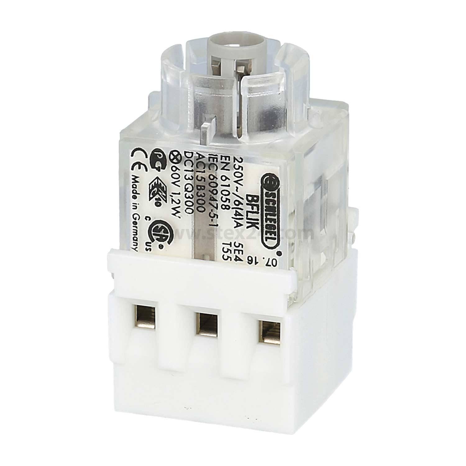 BFLIK Georg Schlegel Leucht-Schaltkontaktgeber, 2S Kontaktgeber BF_K, beleuchtbar Schraubanschluss, Querschnitt 2,5mm²