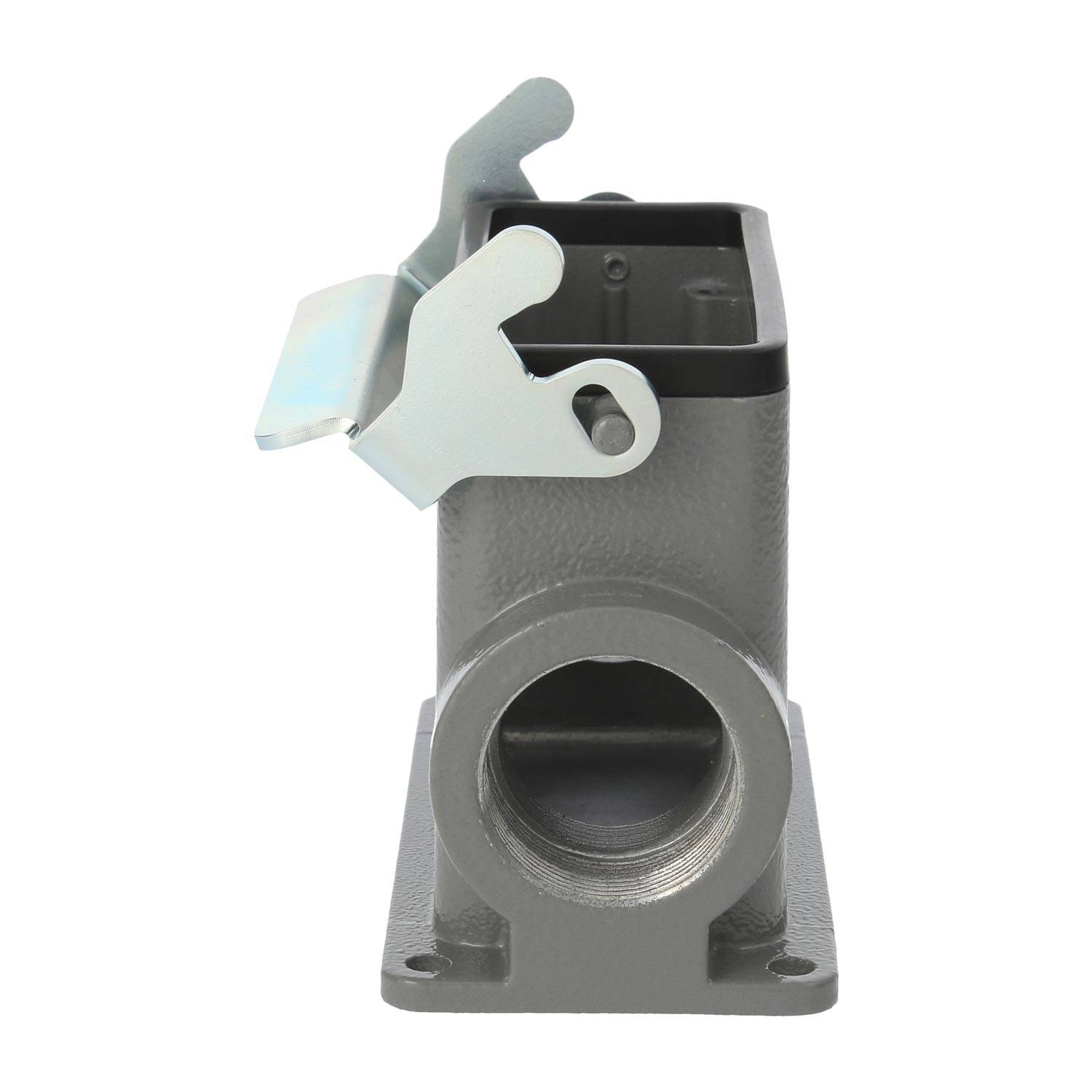 04300160292 HARTING Han 16B Sockelgehäuse hoch, 2xM32 seitlicher Kabelabgang, mit 1 Längsbügel Verschraubung M32