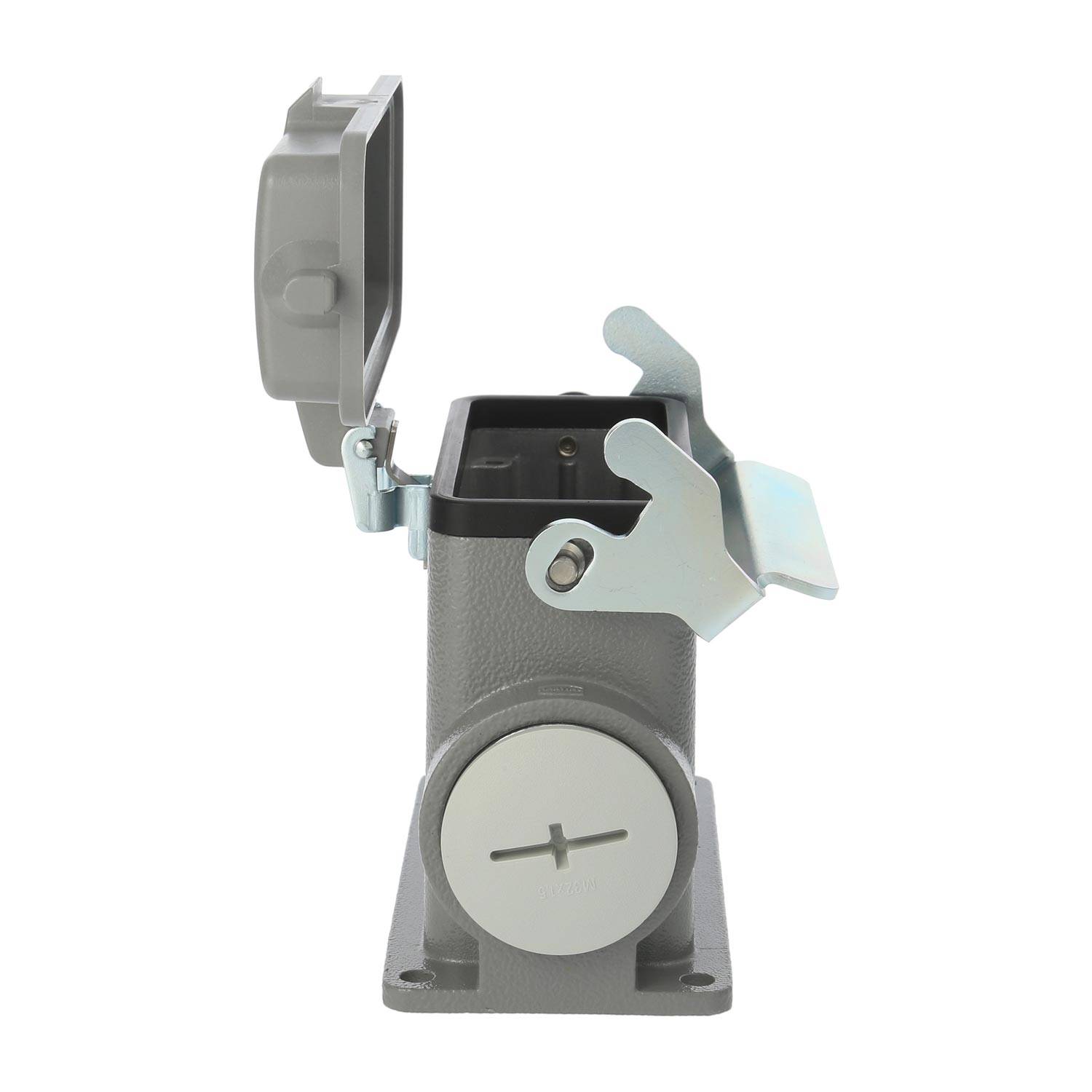 04300160266 HARTING Han 16B Sockelgehäuse hoch, 1xM25 seitlicher Kabelabgang, mit 1 Längsbügel mit Schutzkappe