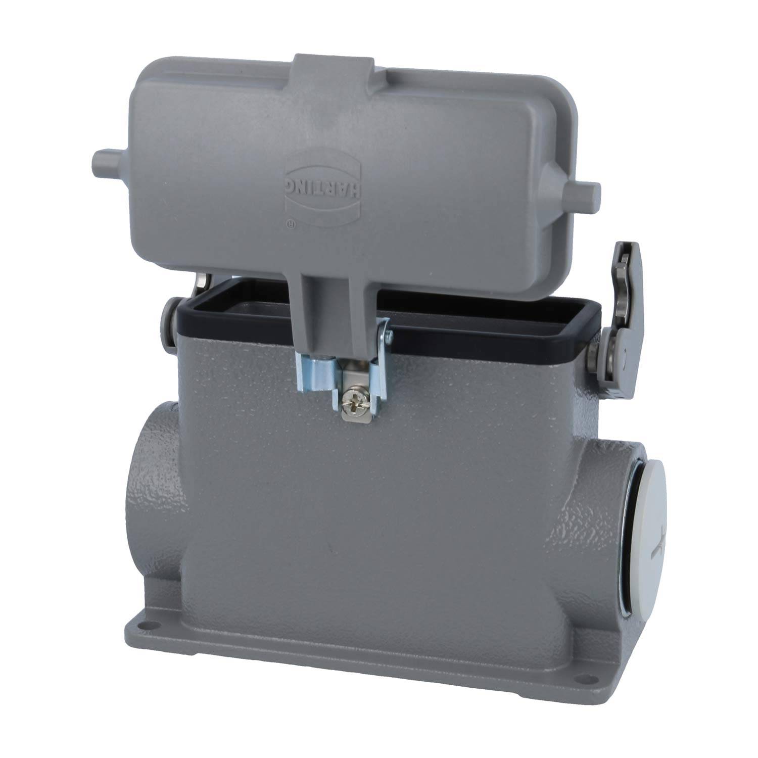 05300160267 HARTING Han 16B Sockelgehäuse hoch, 1xM32 seitlicher Kabelabgang, mit 1 Längsbügel mit Schutzkappe